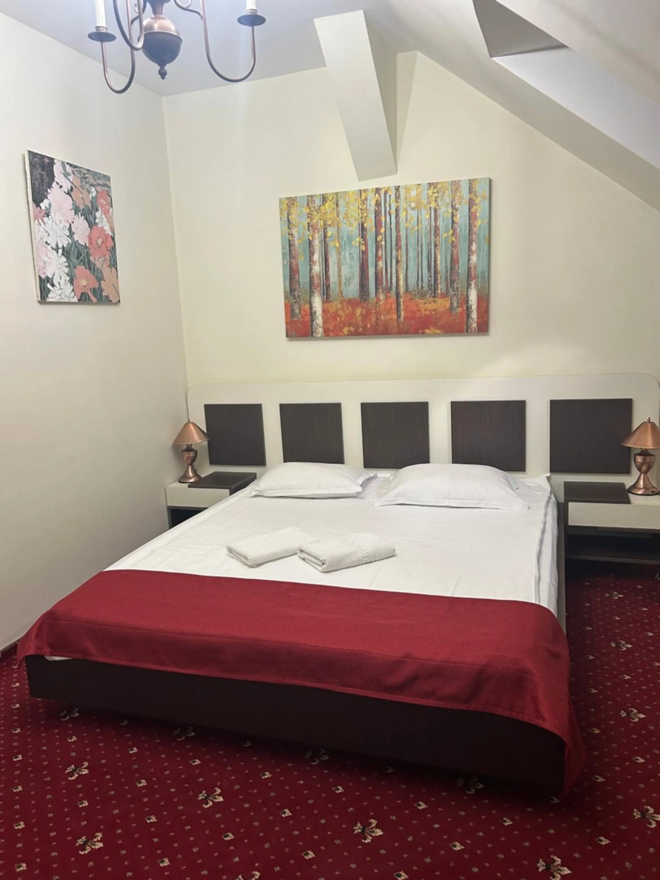 Bed in Hotel Stavilar