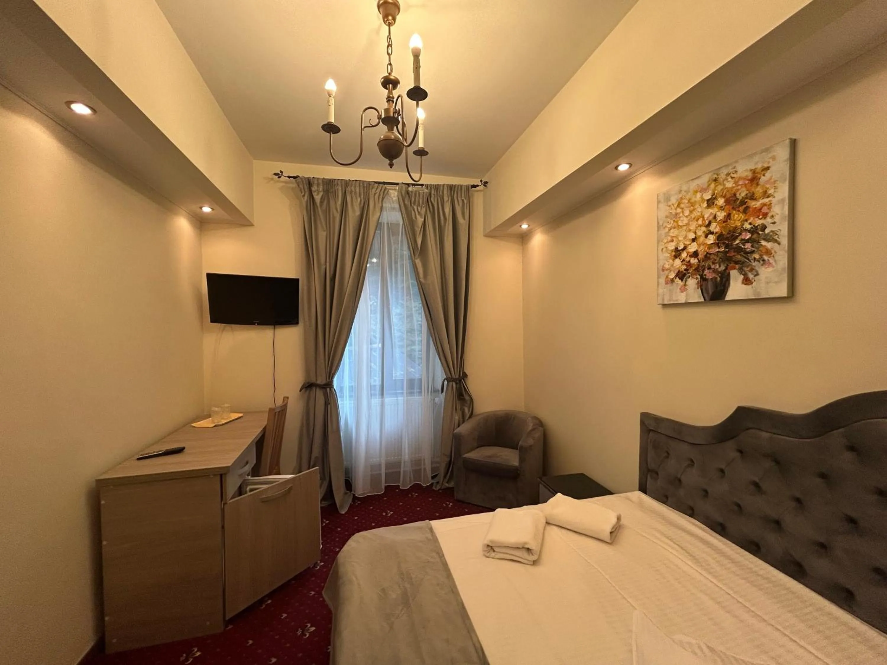 Bed in Hotel Stavilar