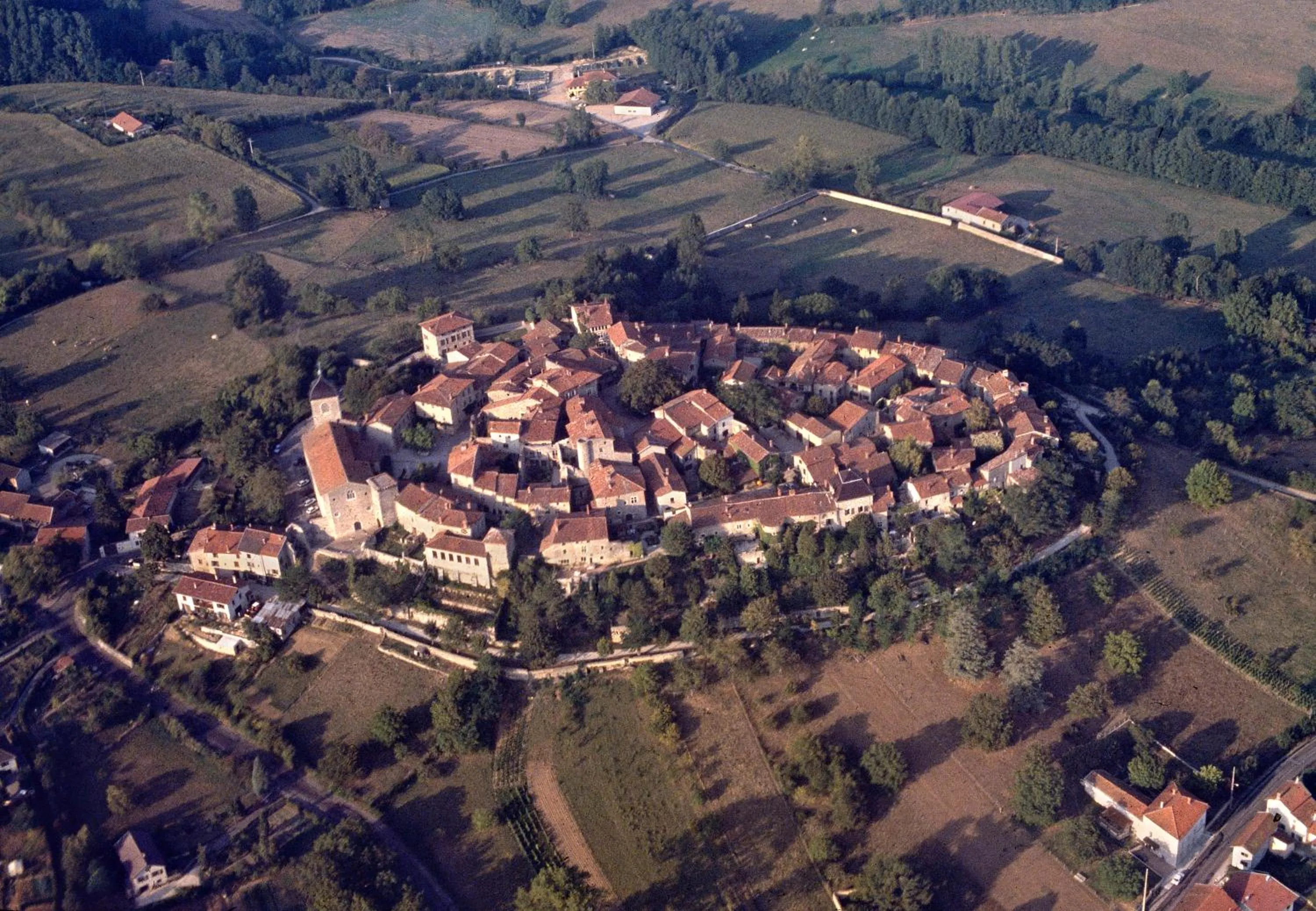 Bird's eye view in Hostellerie du Vieux Pérouges