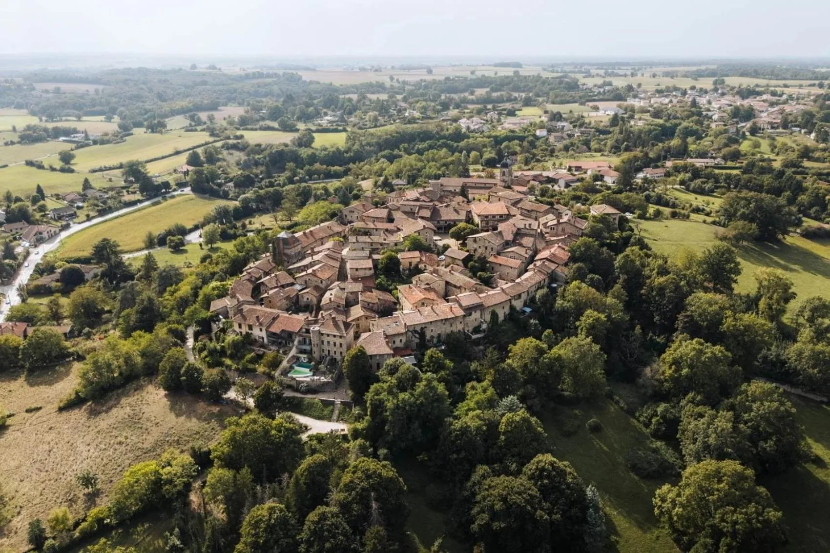 Bird's eye view in Hostellerie du Vieux Pérouges