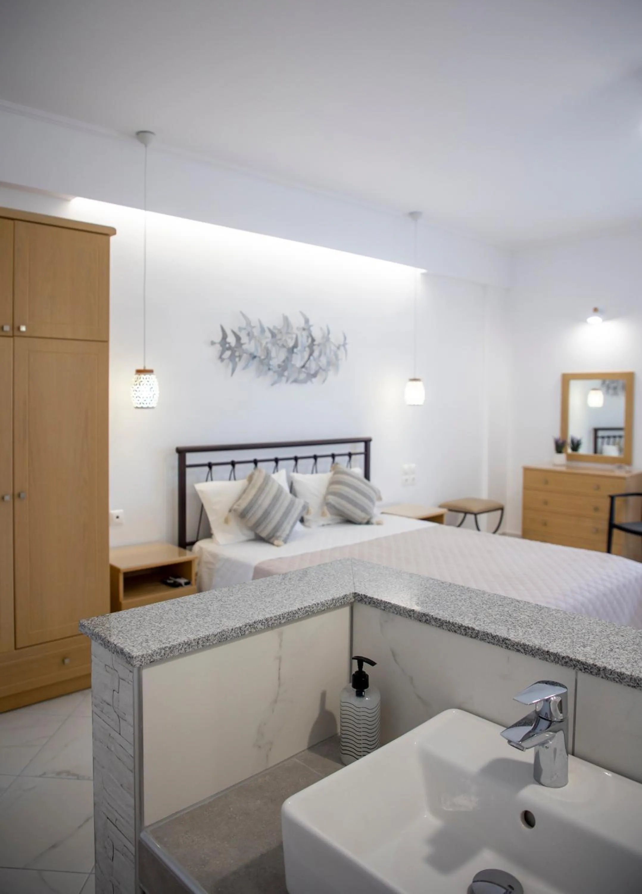 Bed in Sunrise Studios