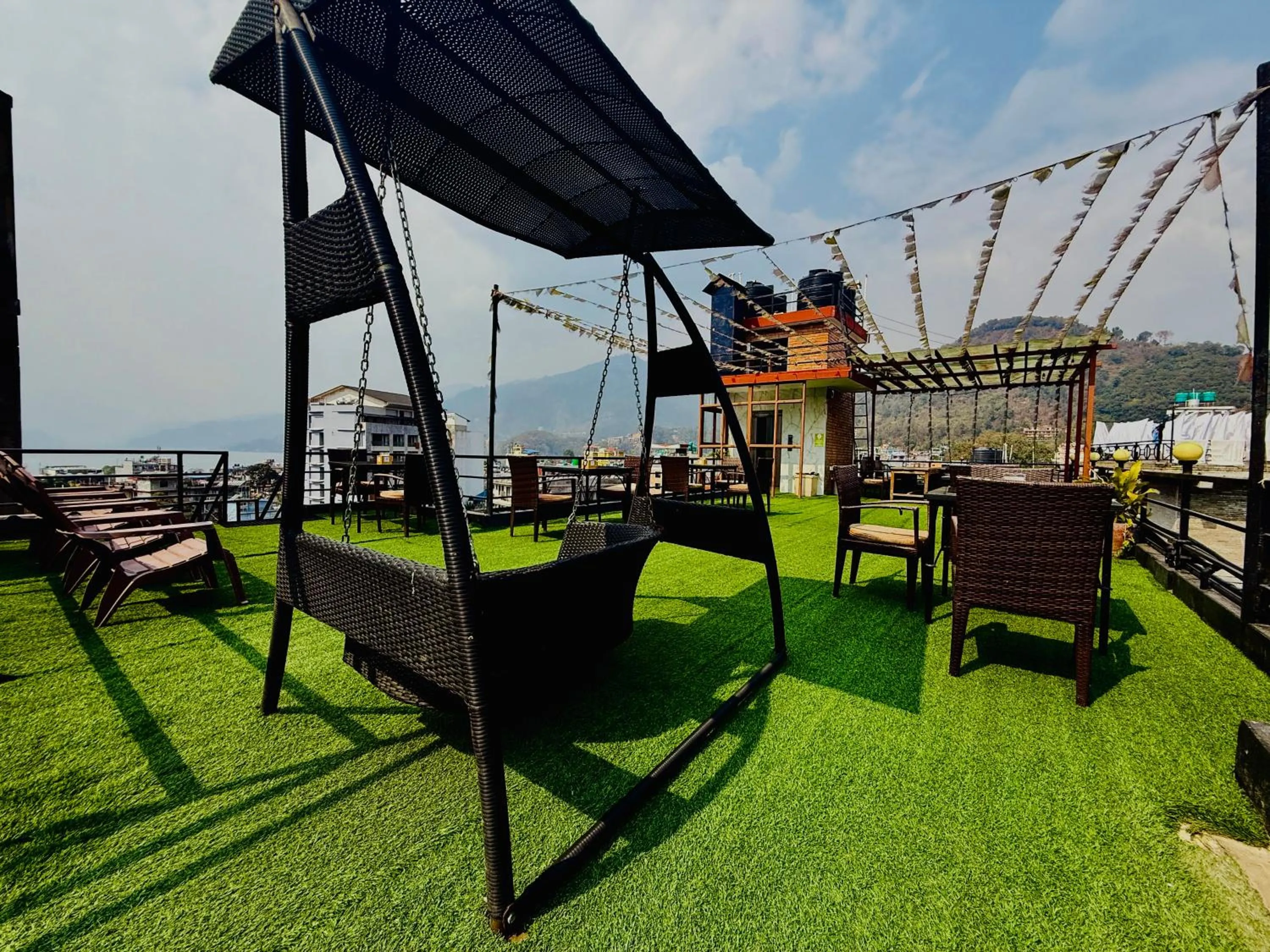 Balcony/Terrace in Hotel Middle Path & Spa