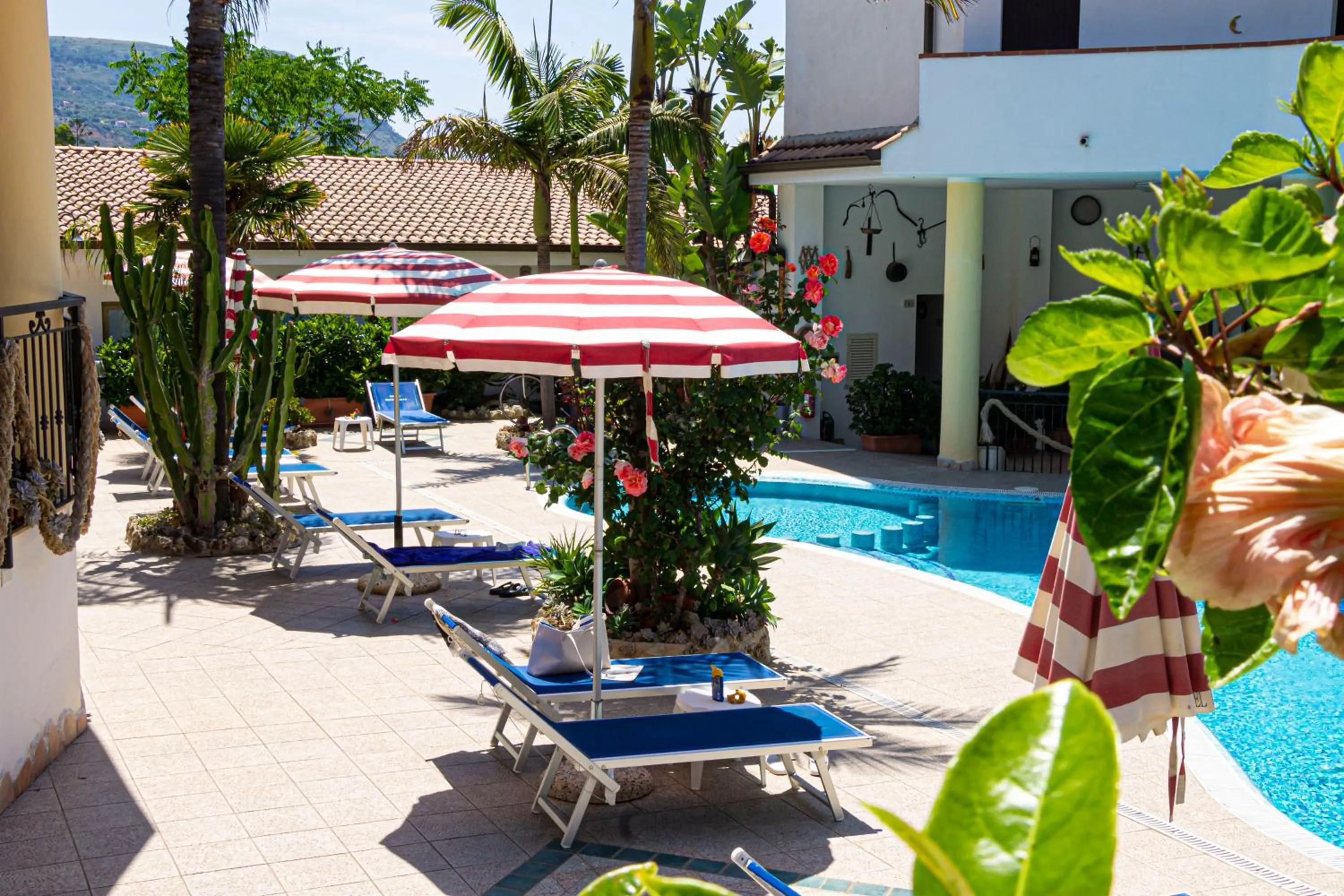 Pool view in Hotel L'Ancora