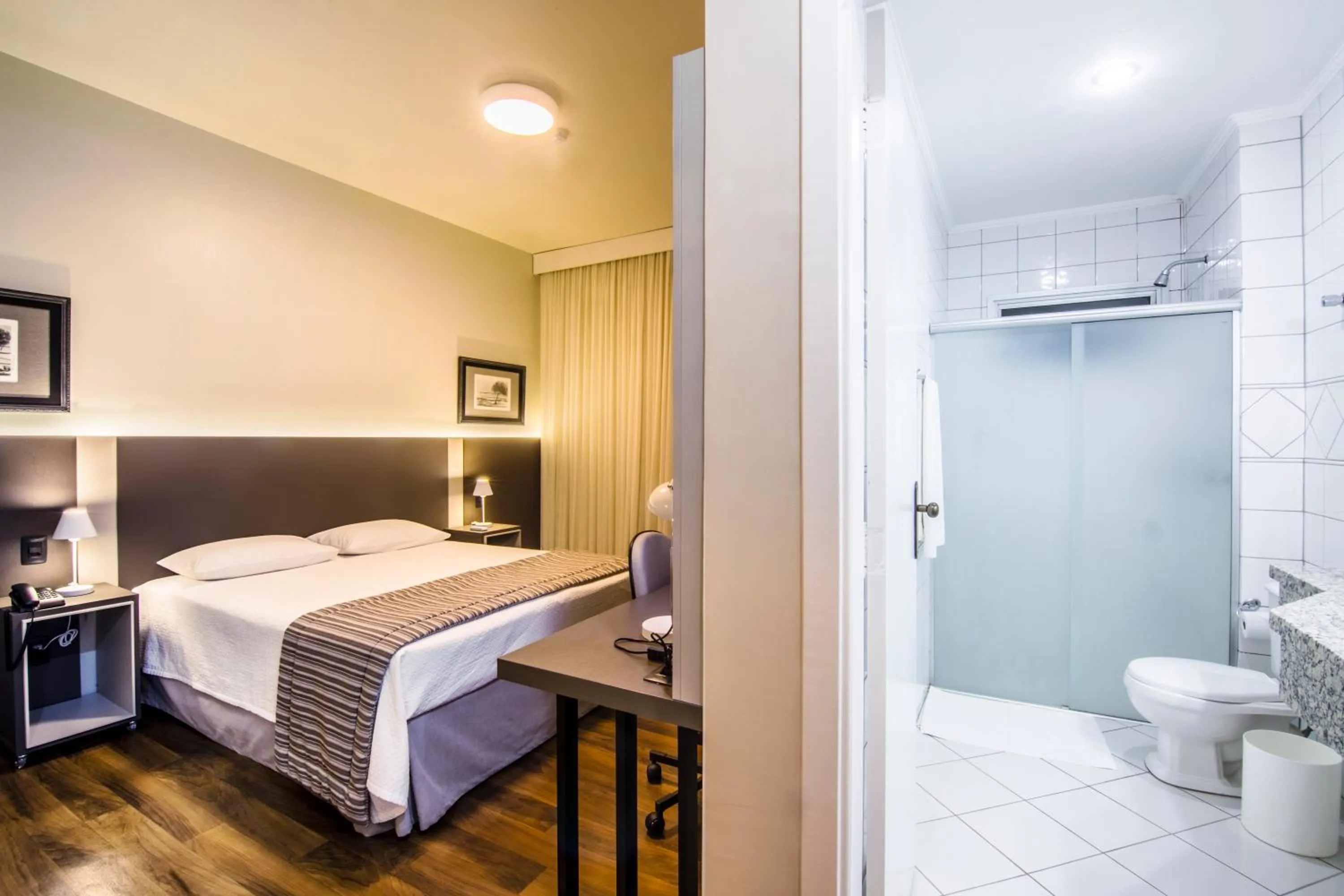 Photo of the whole room, Bed in JR Hotel Marilia