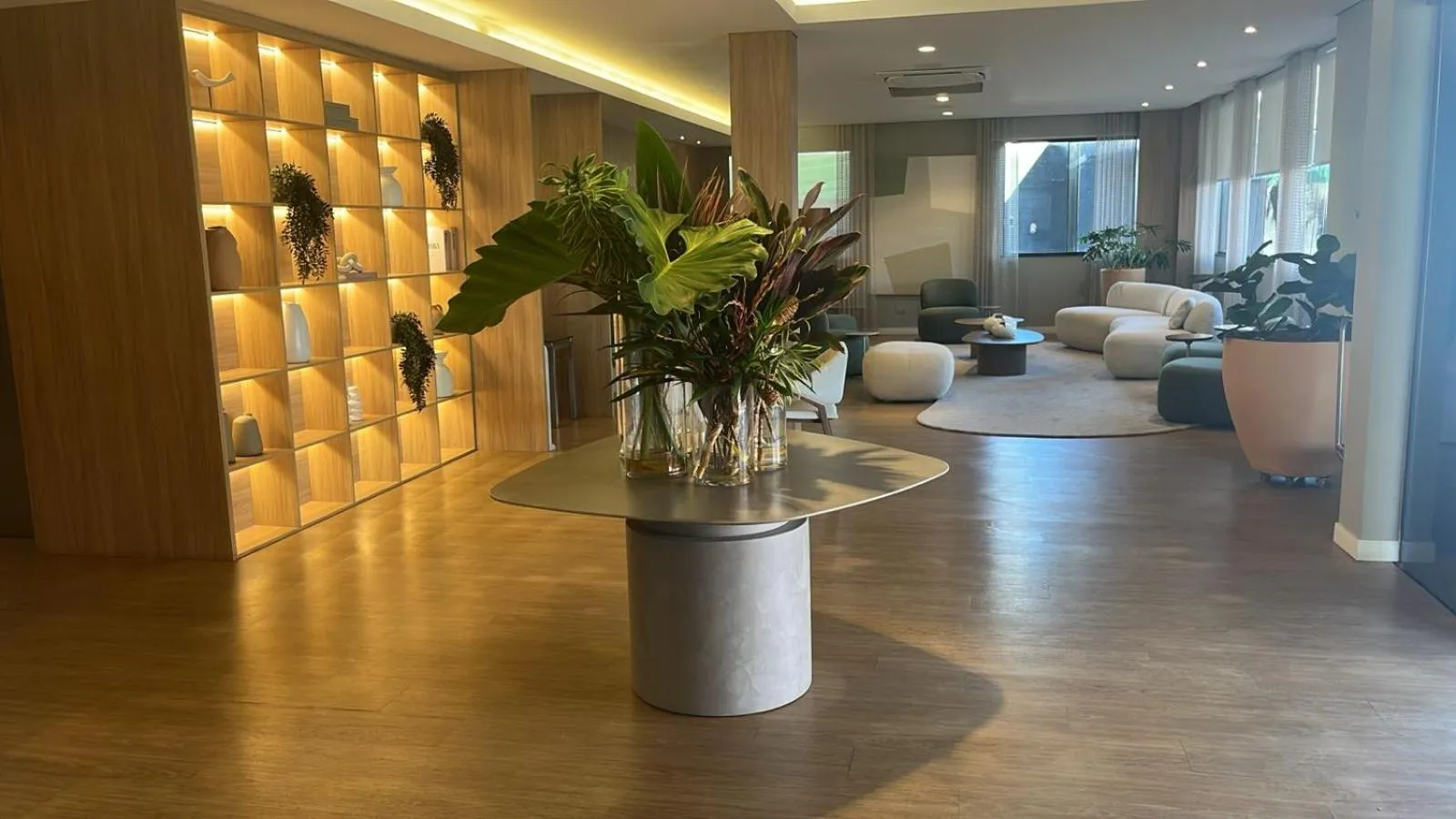 Lobby or reception in JR Hotel Marilia