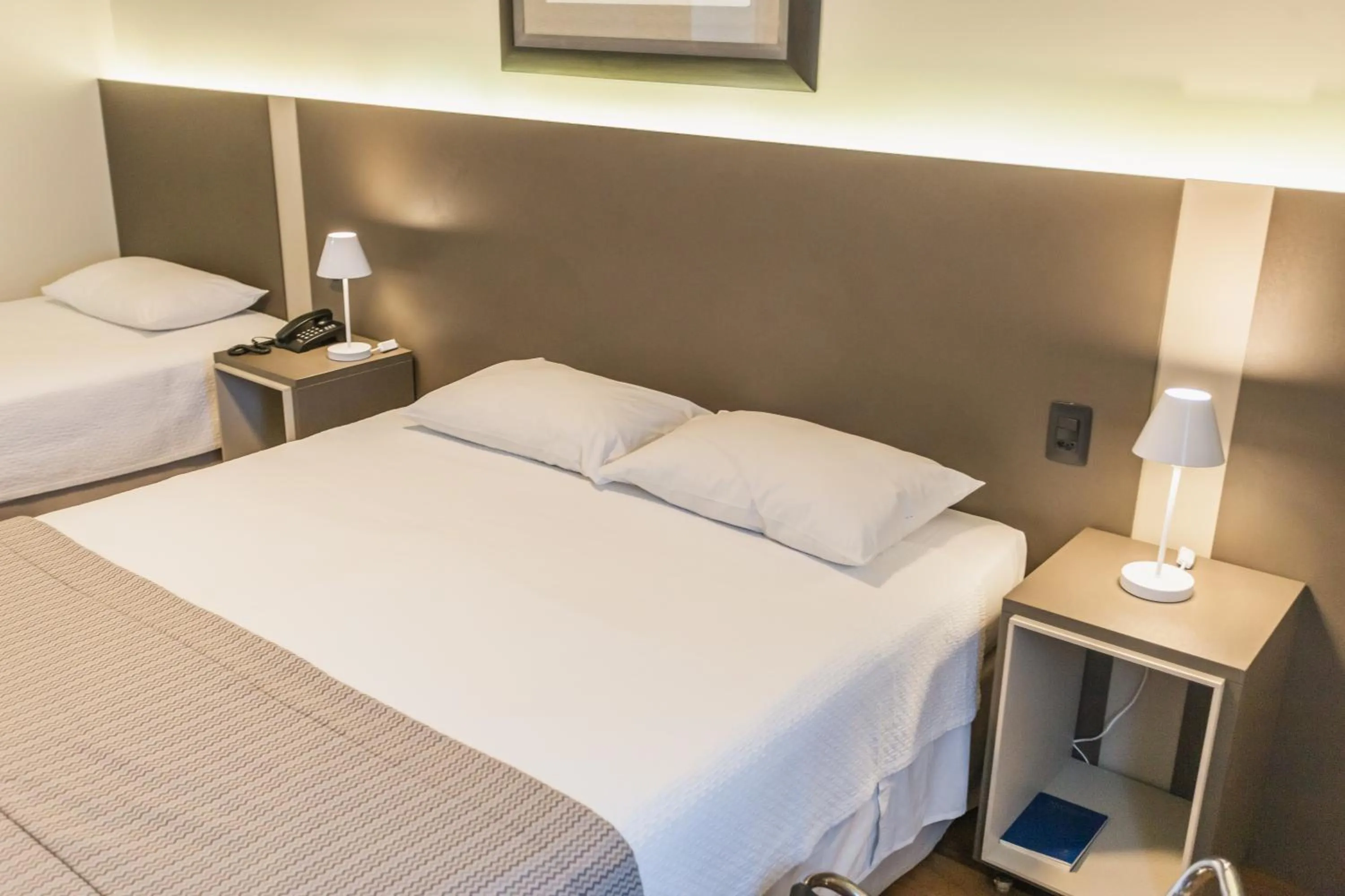 Photo of the whole room, Bed in JR Hotel Marilia