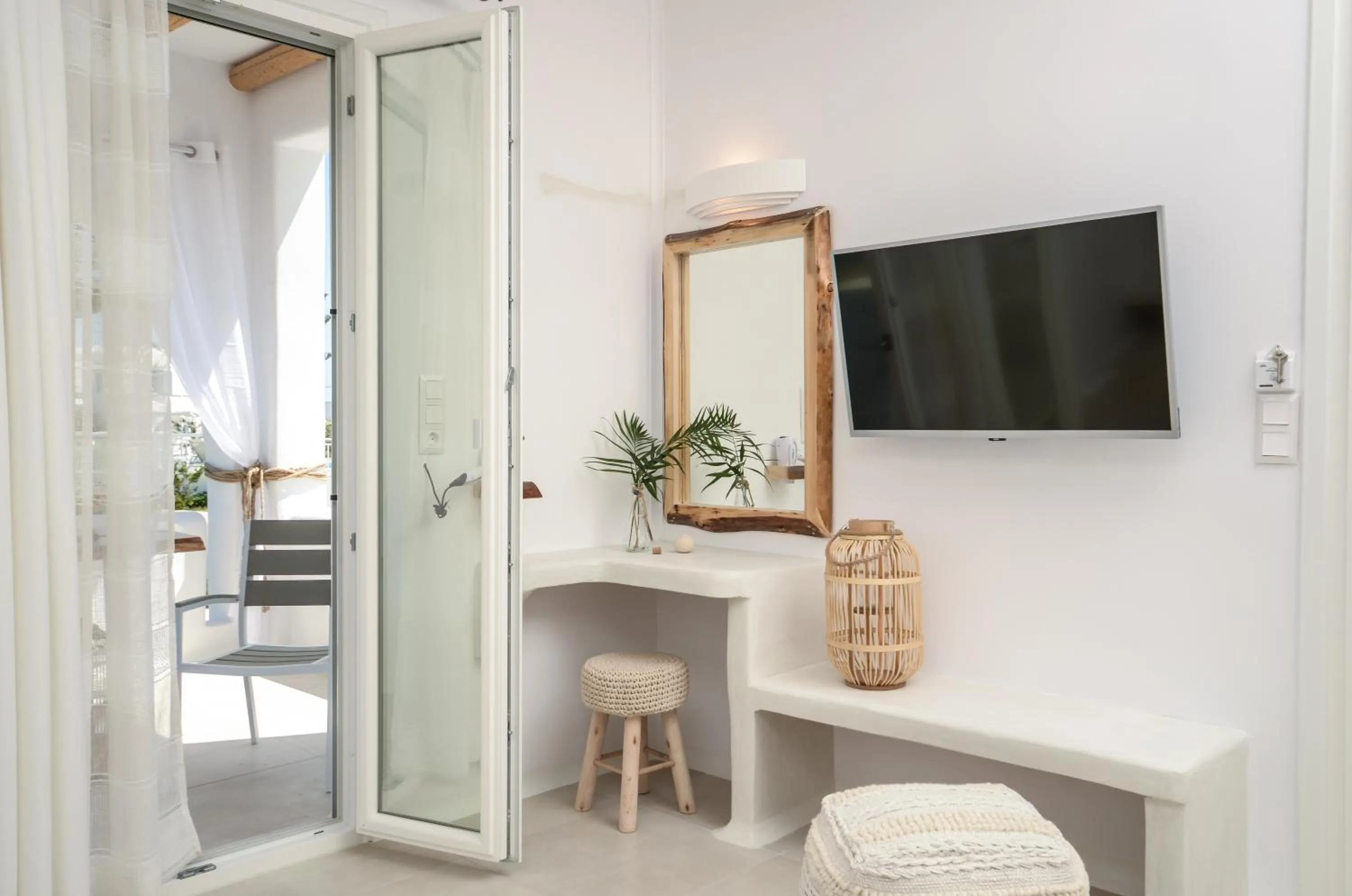 Seating area in Naxos Nature Suites