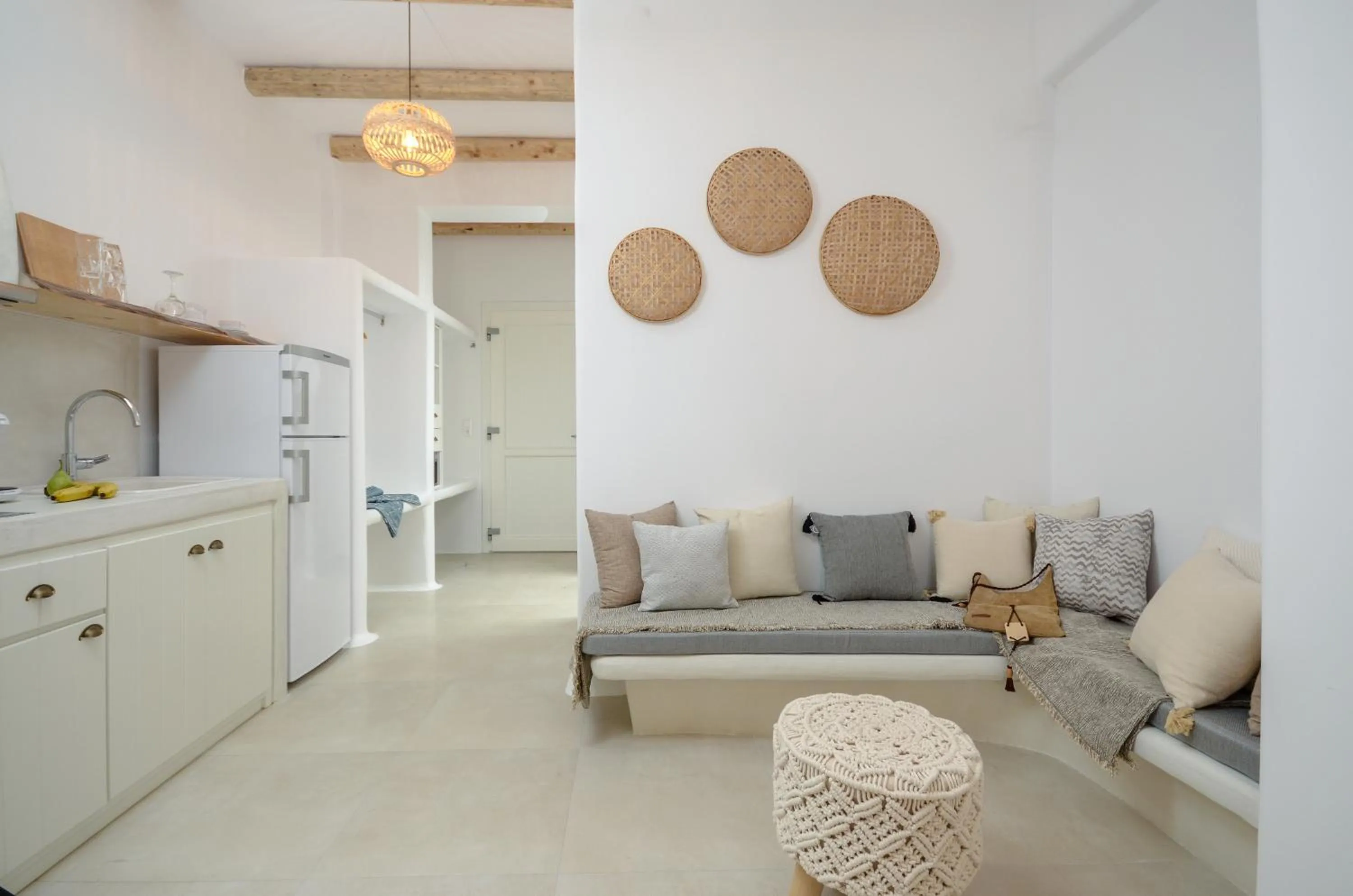 Seating area in Naxos Nature Suites