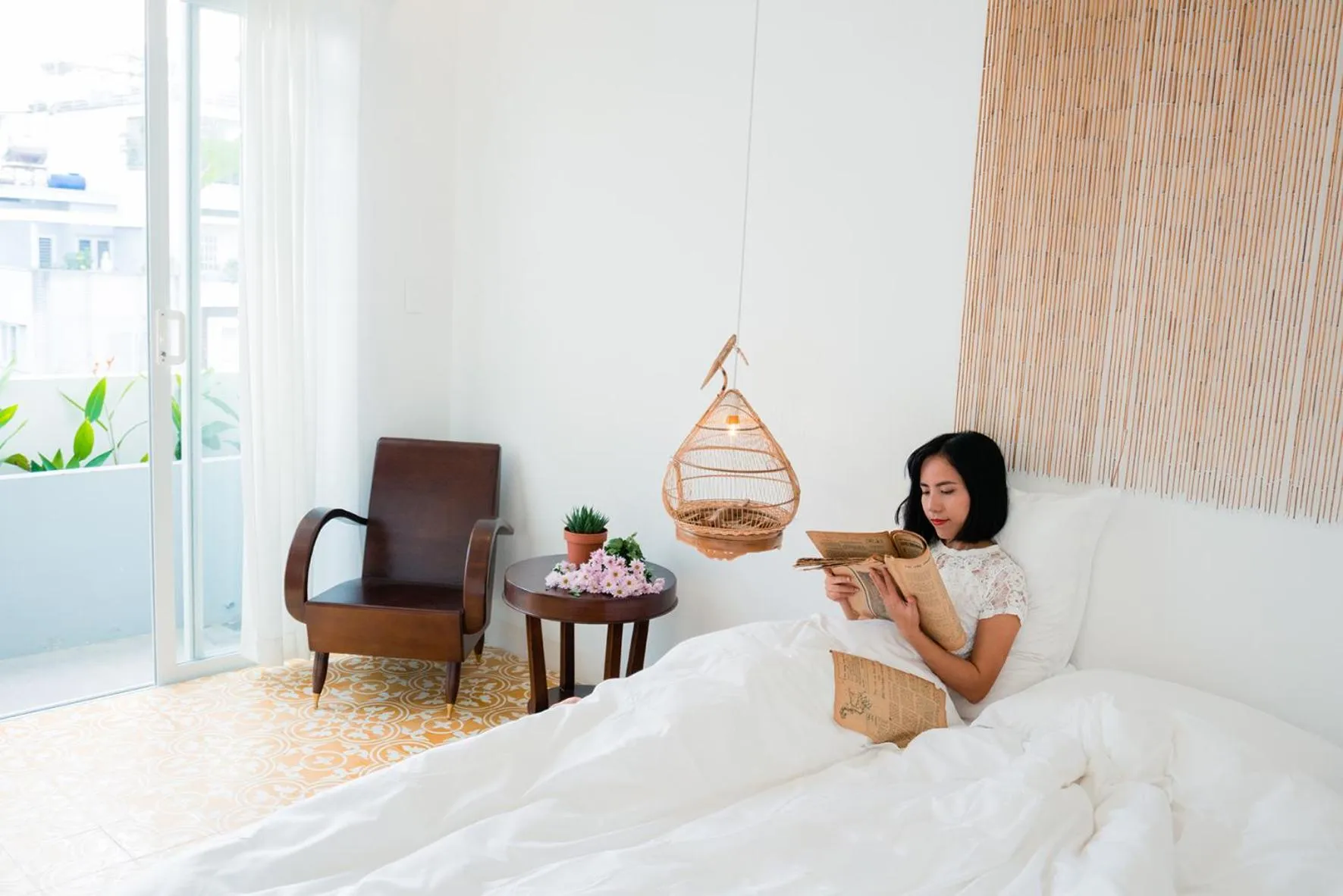 Bed in IAM SAIGON Homestay