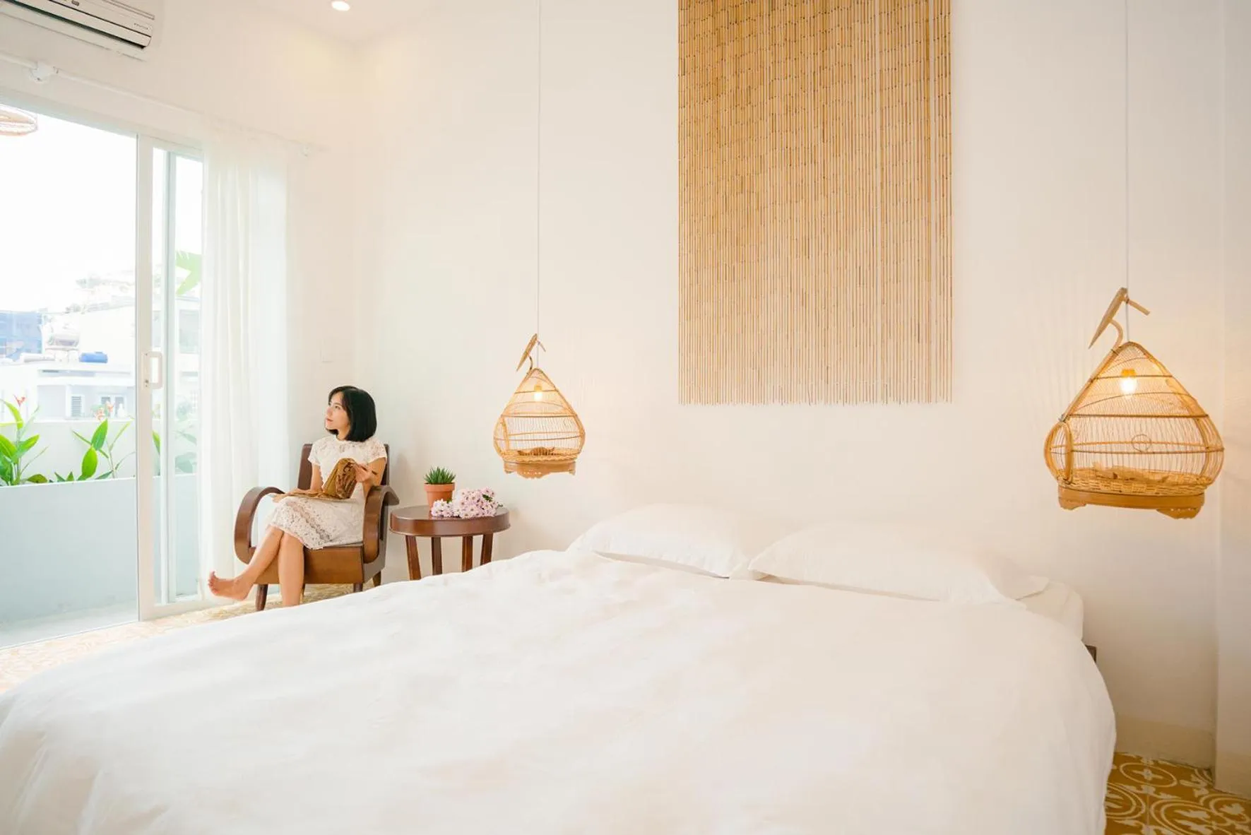 Bed in IAM SAIGON Homestay