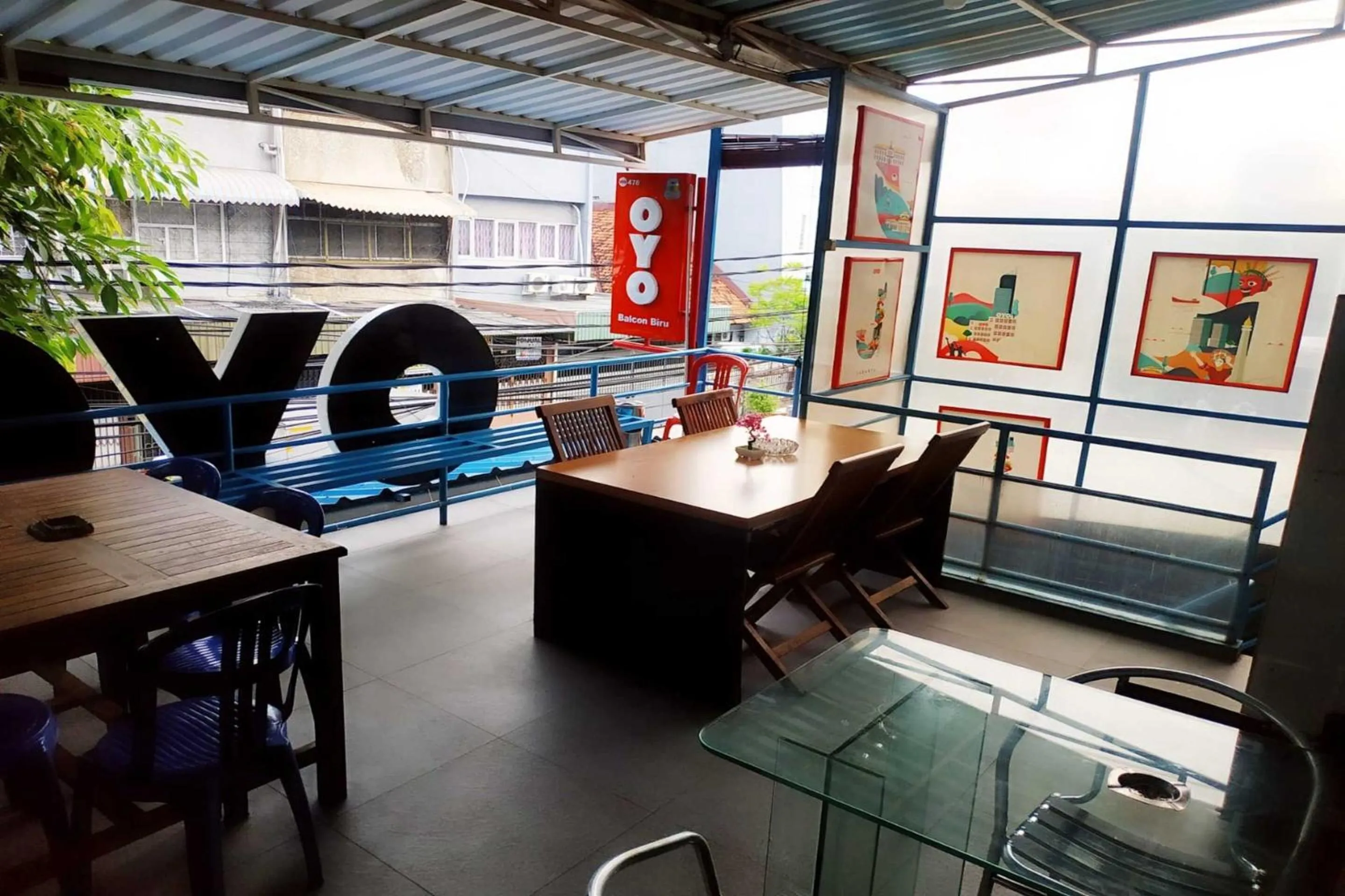 Balcony/Terrace in Hotel O Balcon Biru