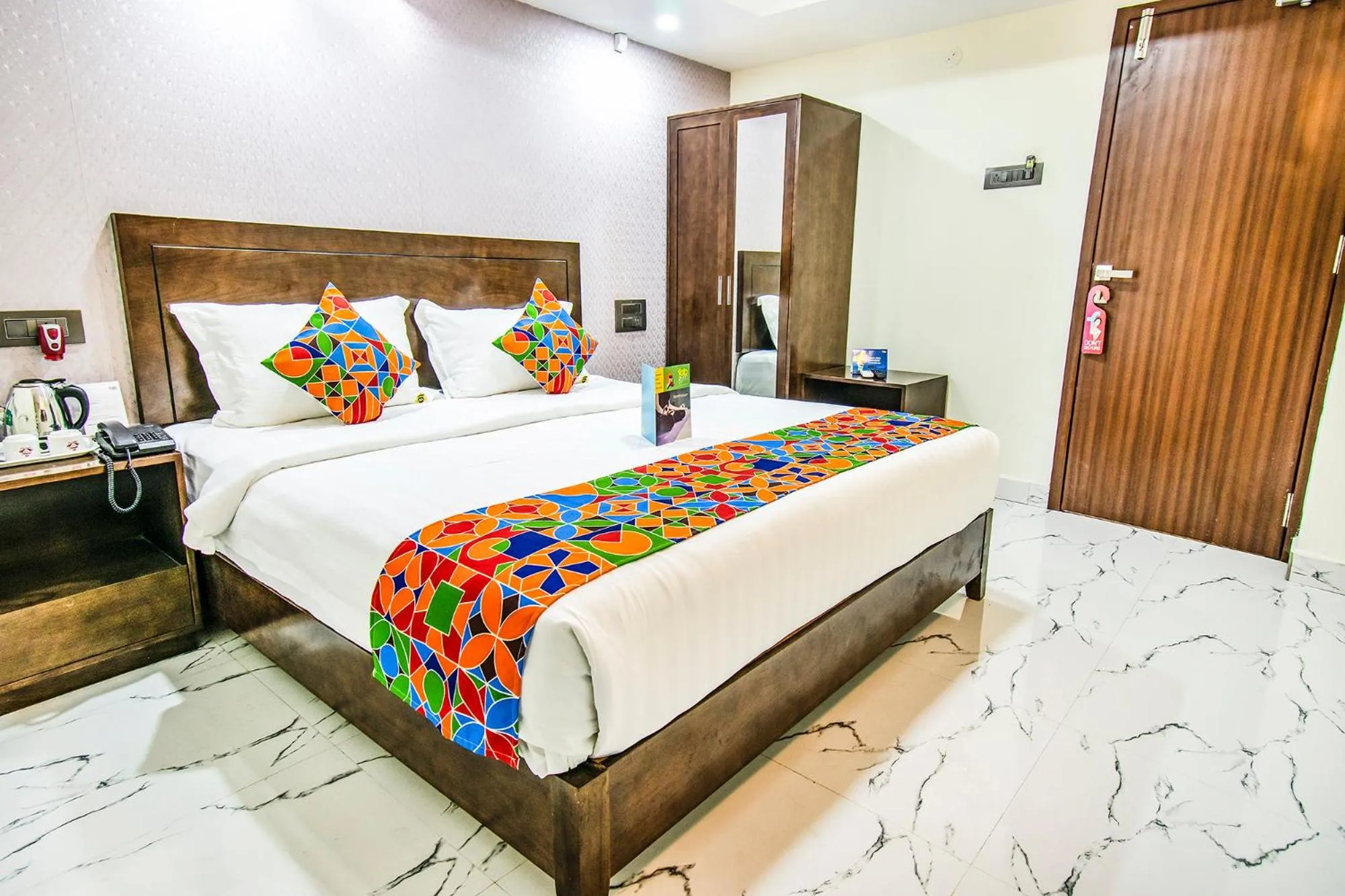 Bed in FabHotel Prince Park - Nr Sajra Fort
