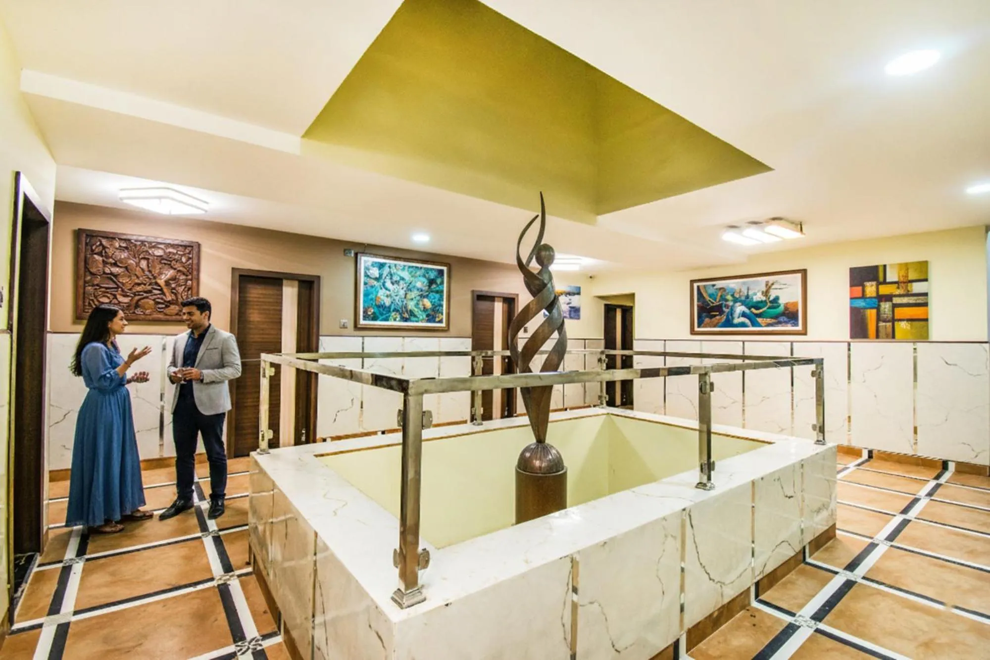 Lobby or reception in FabHotel Prince Park - Nr Sajra Fort
