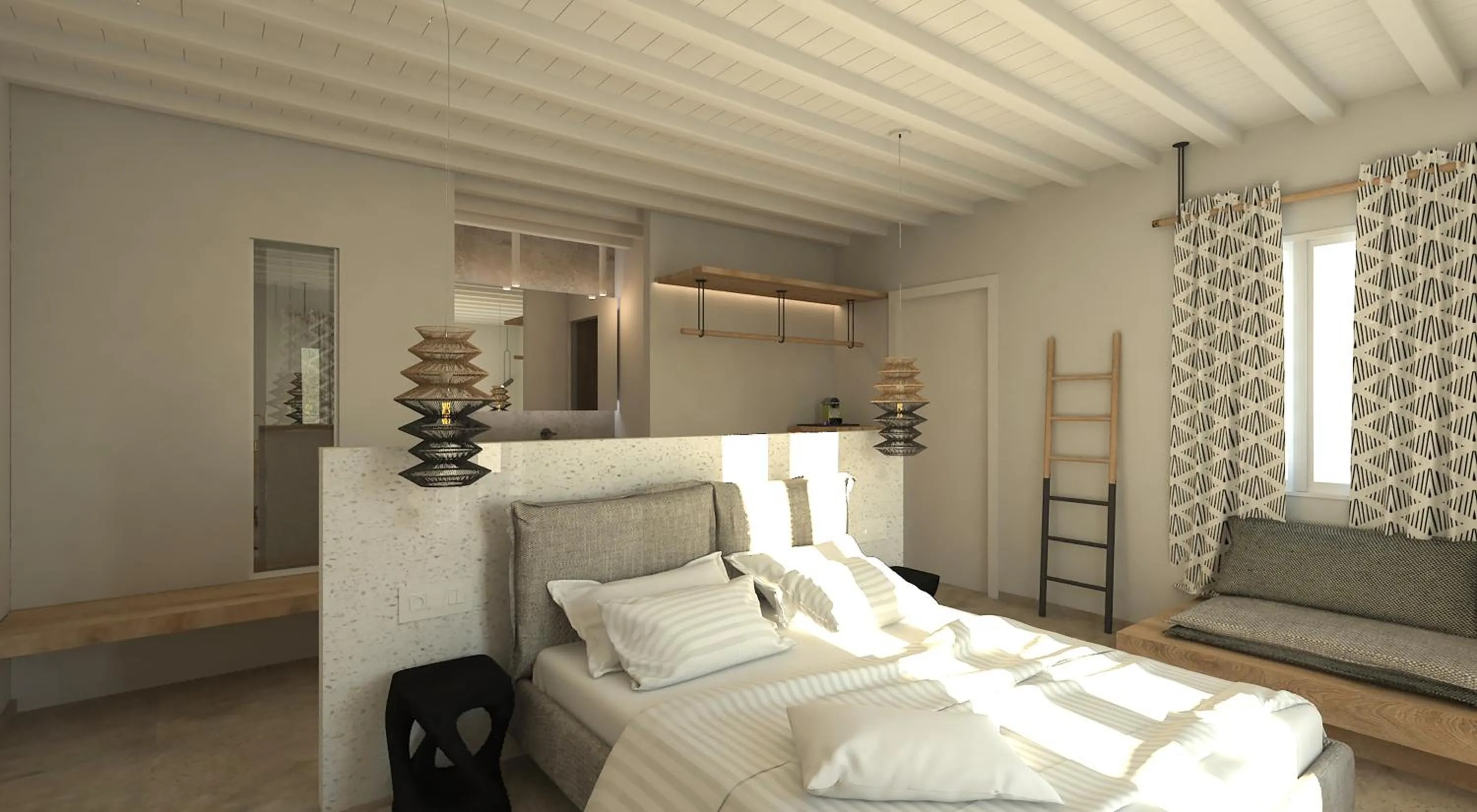 Bed in Apiro Mykonos