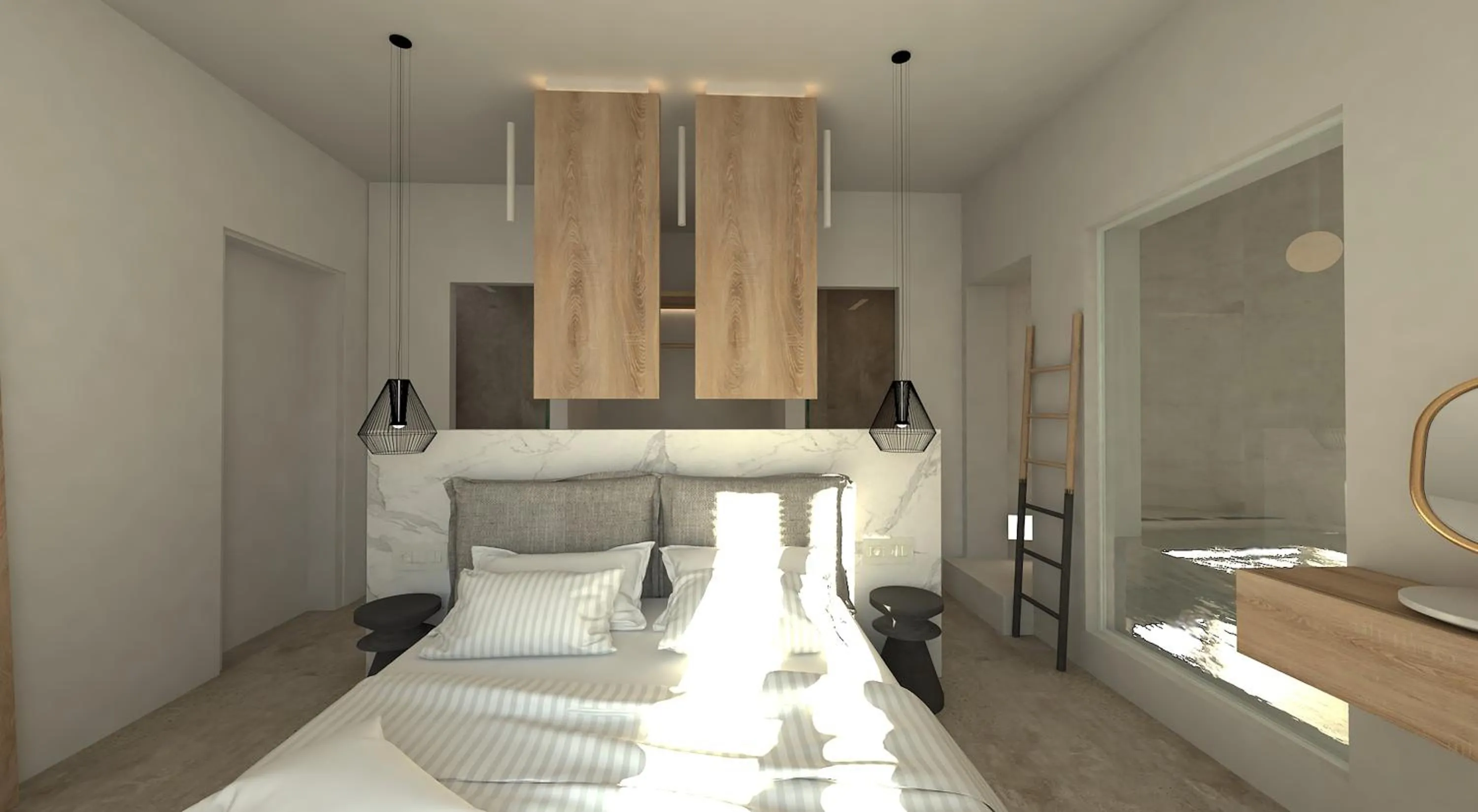 Bed in Apiro Mykonos