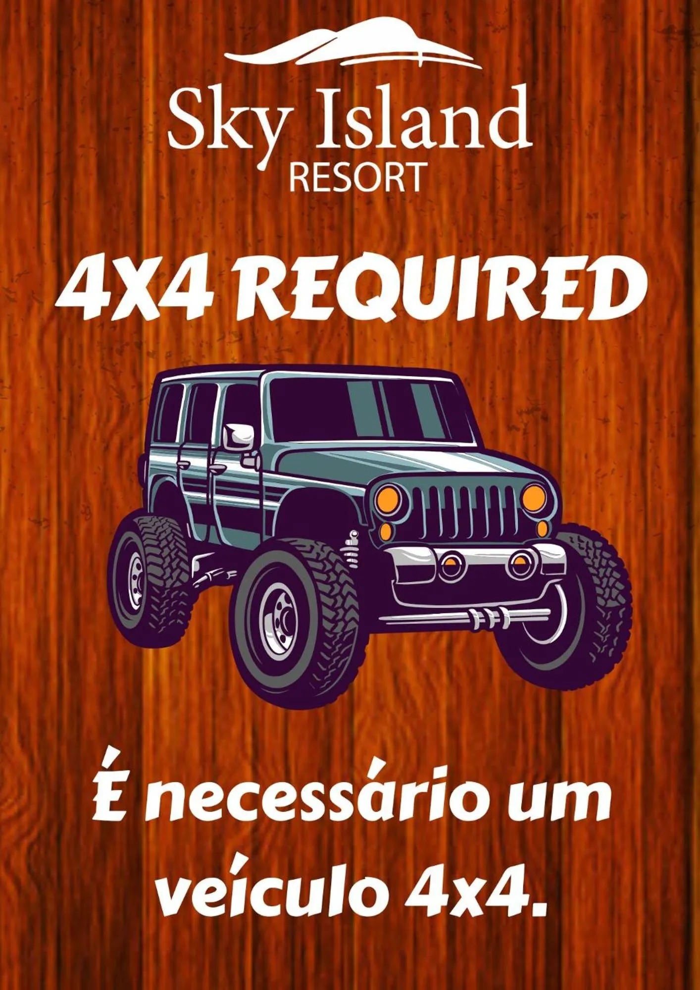 Text overlay in Sky Island Resort