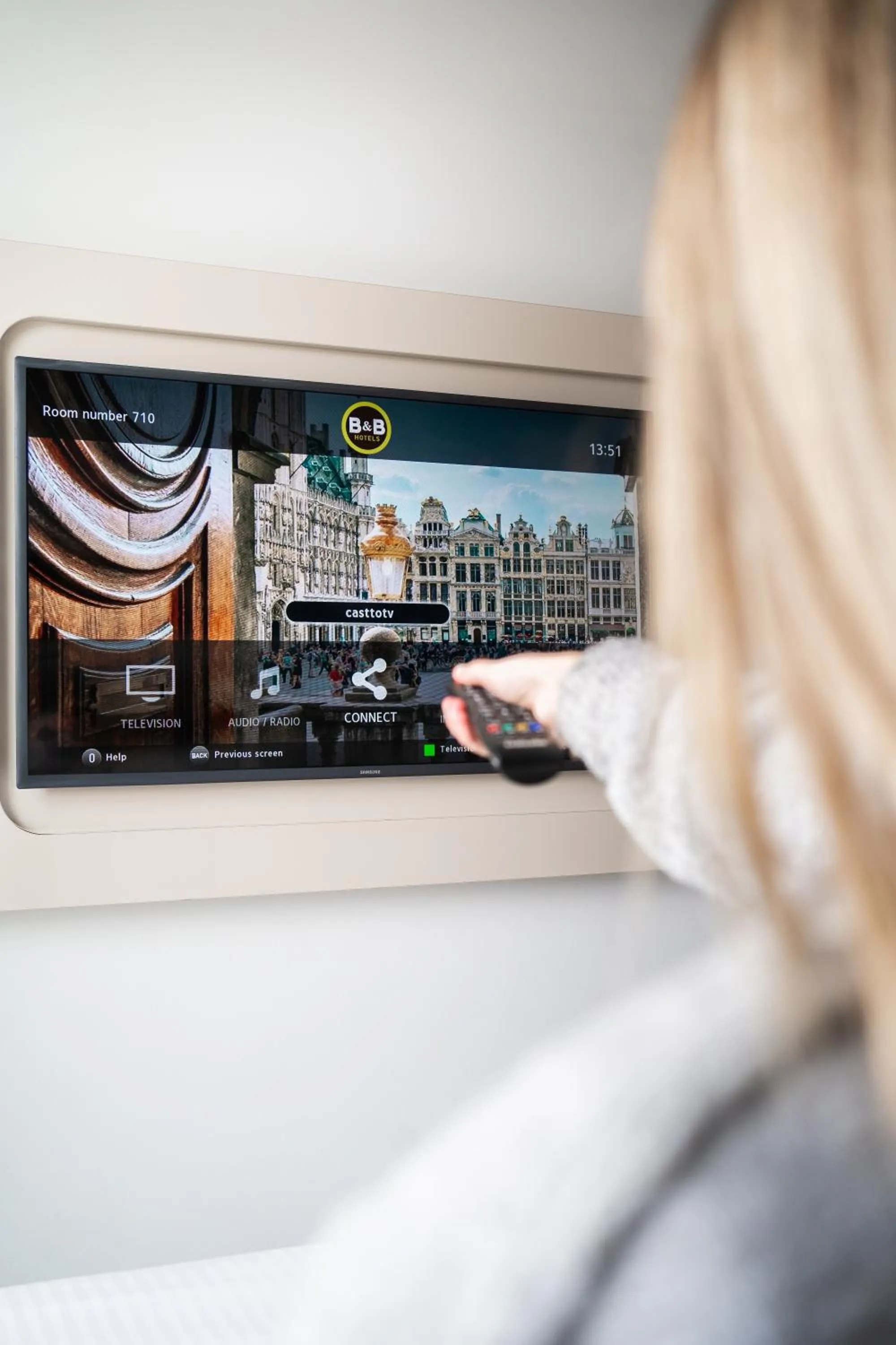 TV and multimedia in B&B HOTEL Brussels Centre Gare du Midi