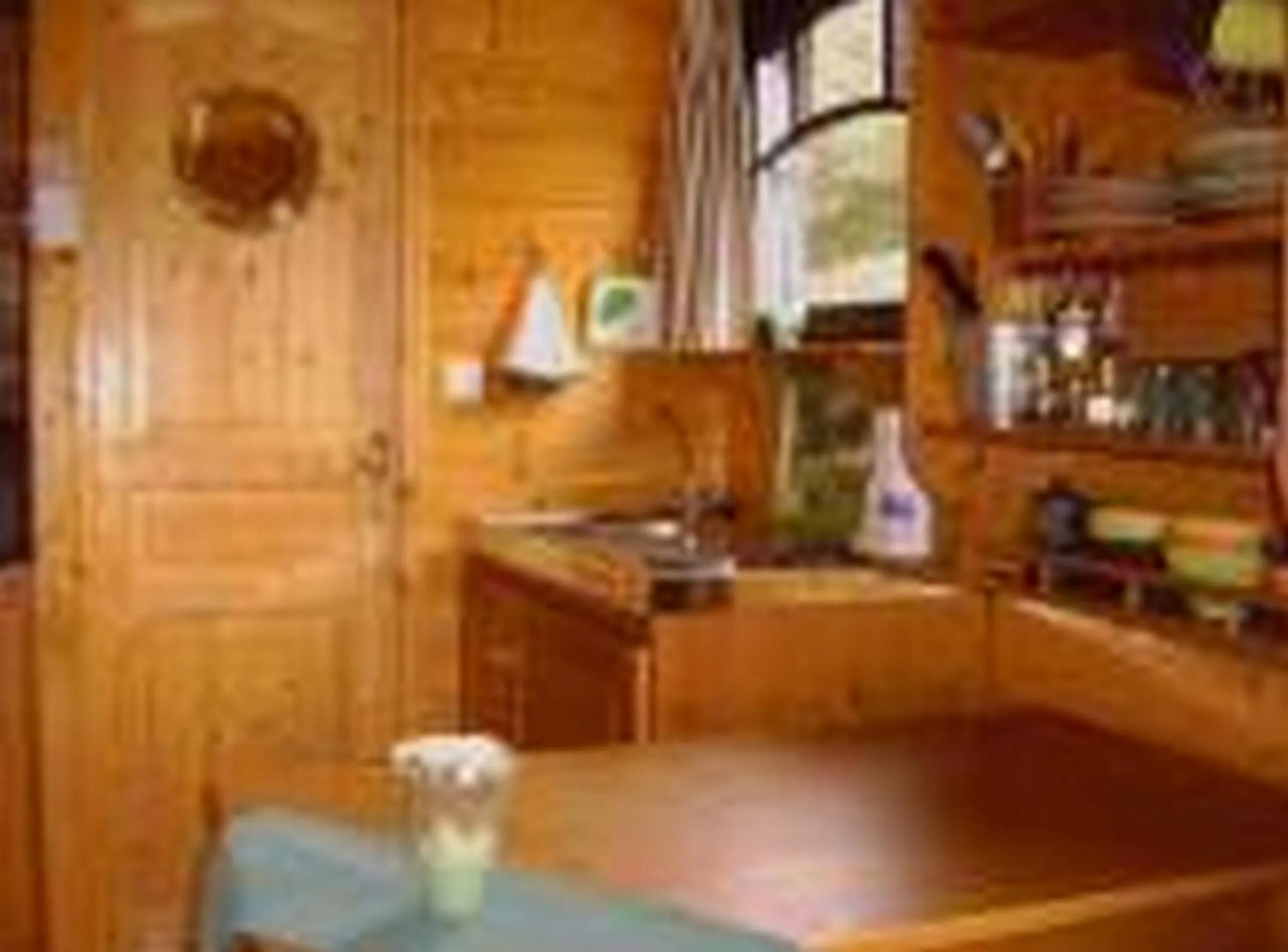 Kitchen or kitchenette in Les Roulottes de Maufront