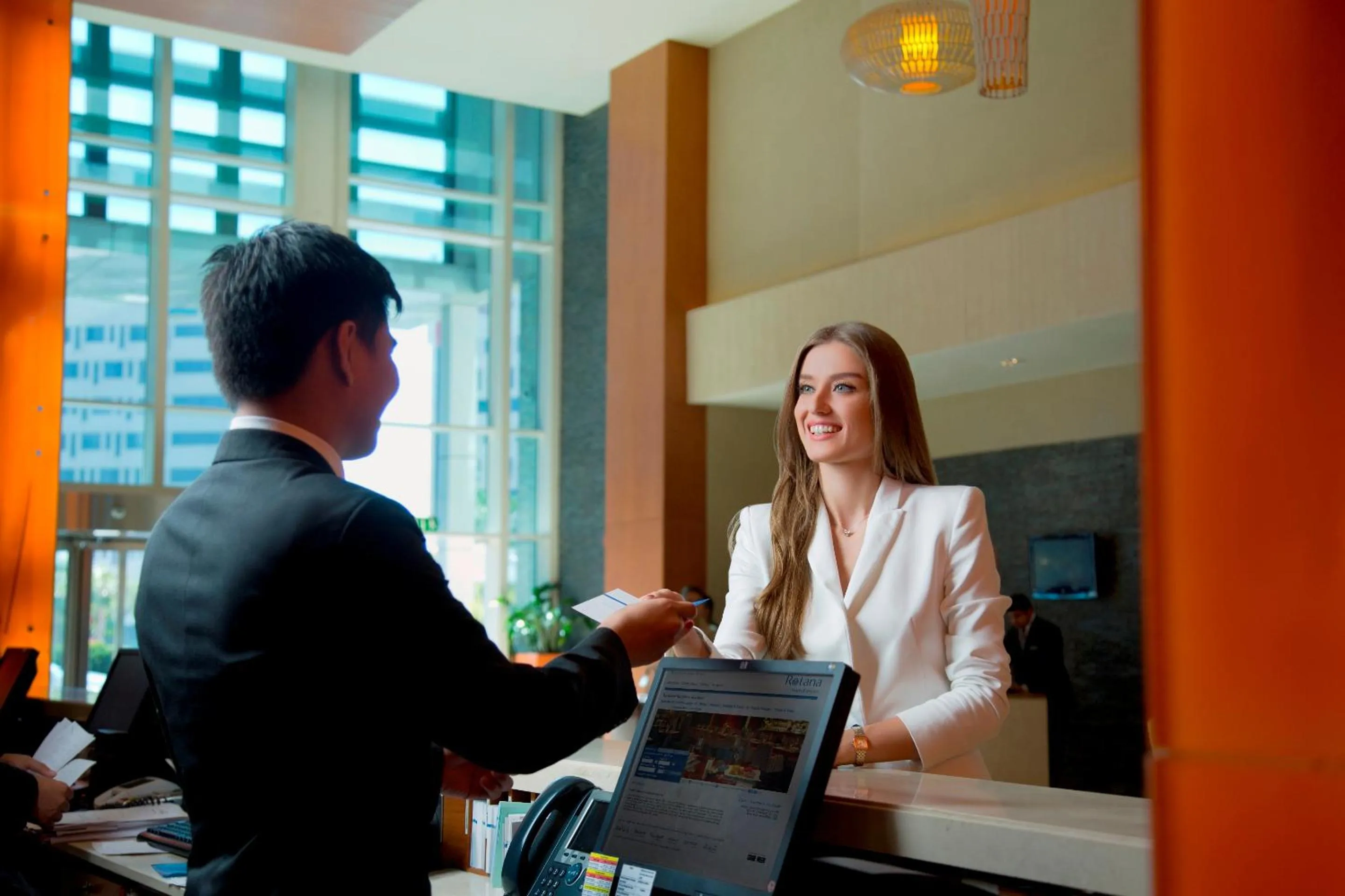 Lobby or reception in Yas Island Rotana Abu Dhabi