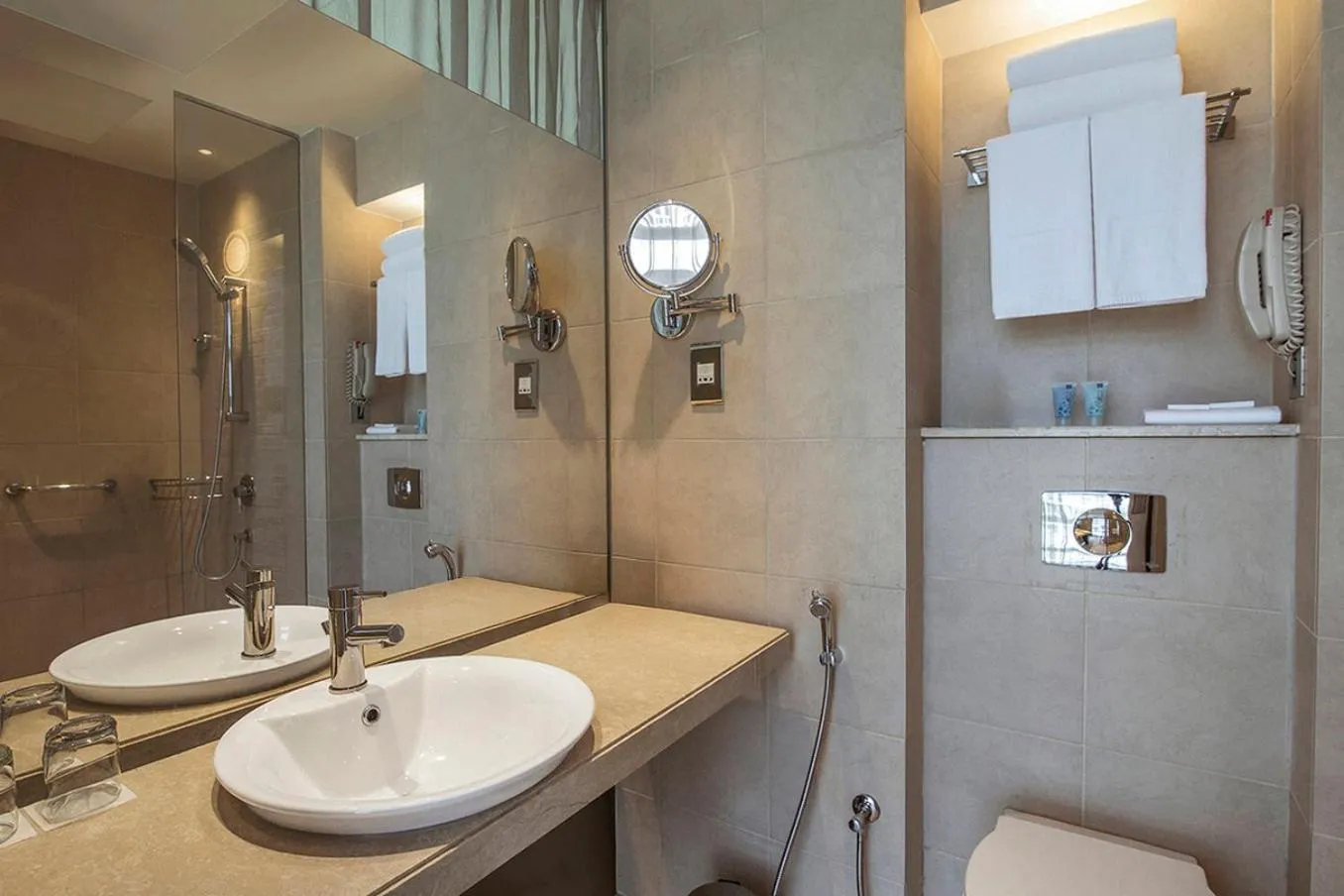 Bathroom in Yas Plaza Circuit by IHG
