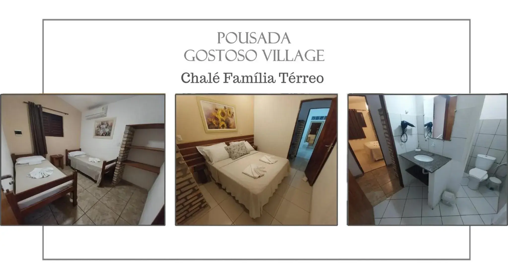 Family Chalet Quadruple - single occupancy in Pousada Gostoso Village Family Chalet Quadruple - single occupancy in Pousada Gostoso Village