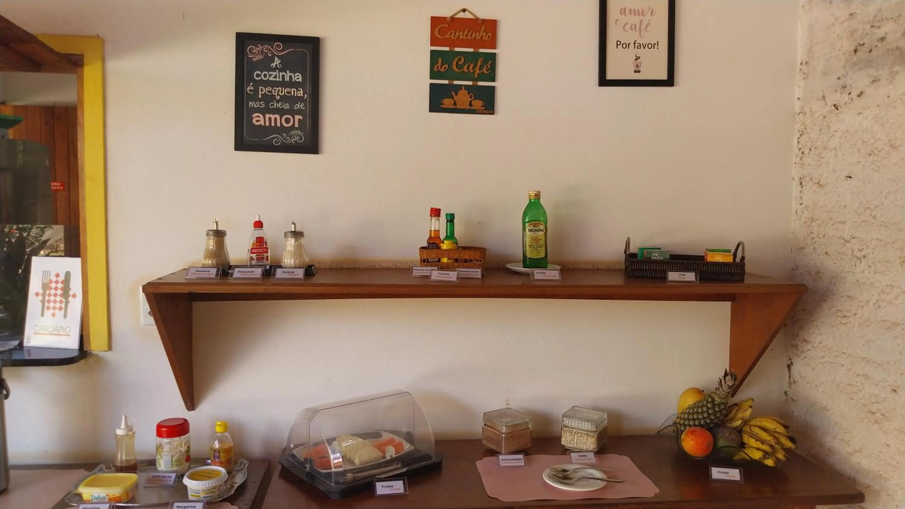 Food and drinks in Pousada Gostoso Village