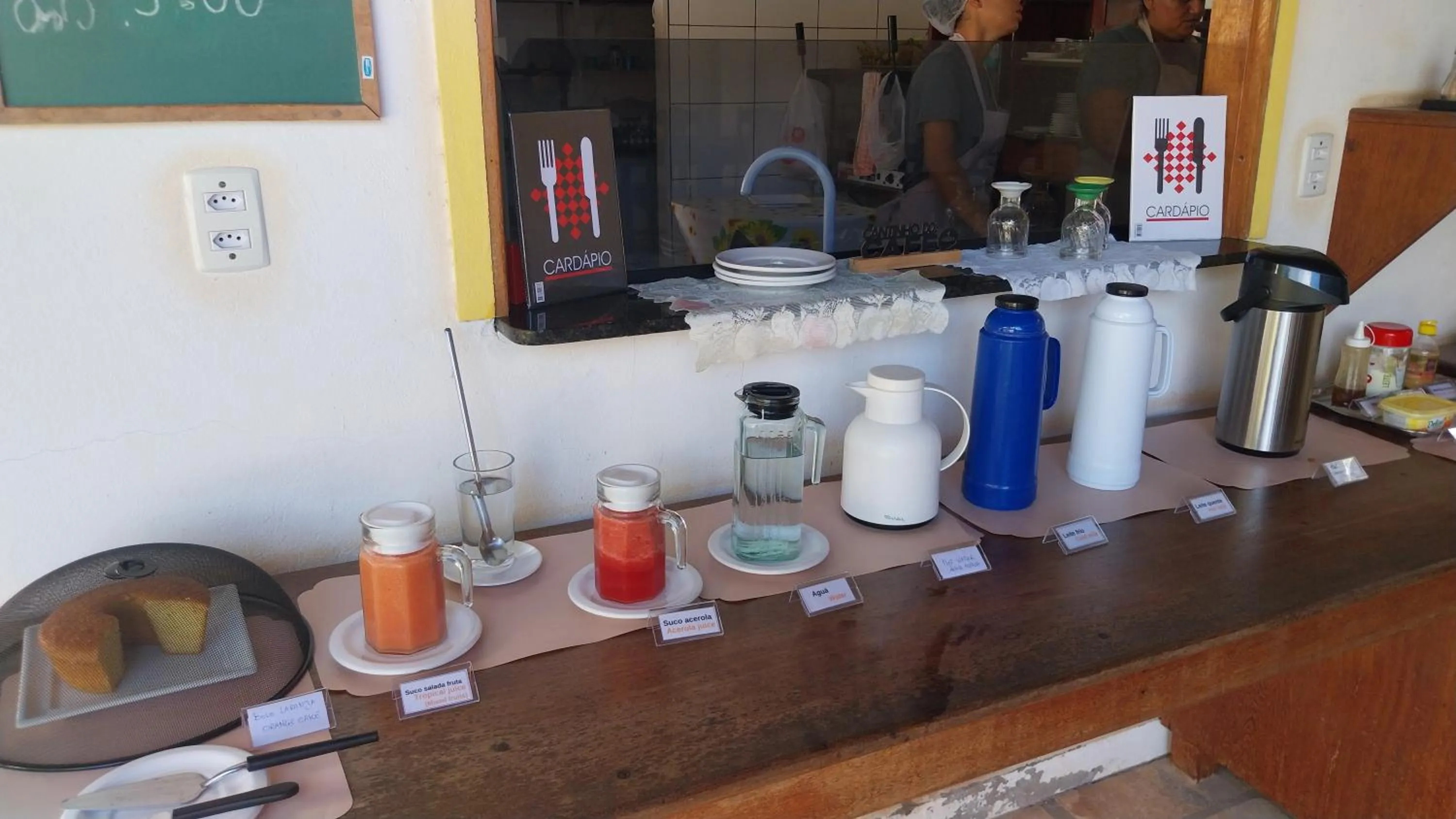 Food and drinks in Pousada Gostoso Village