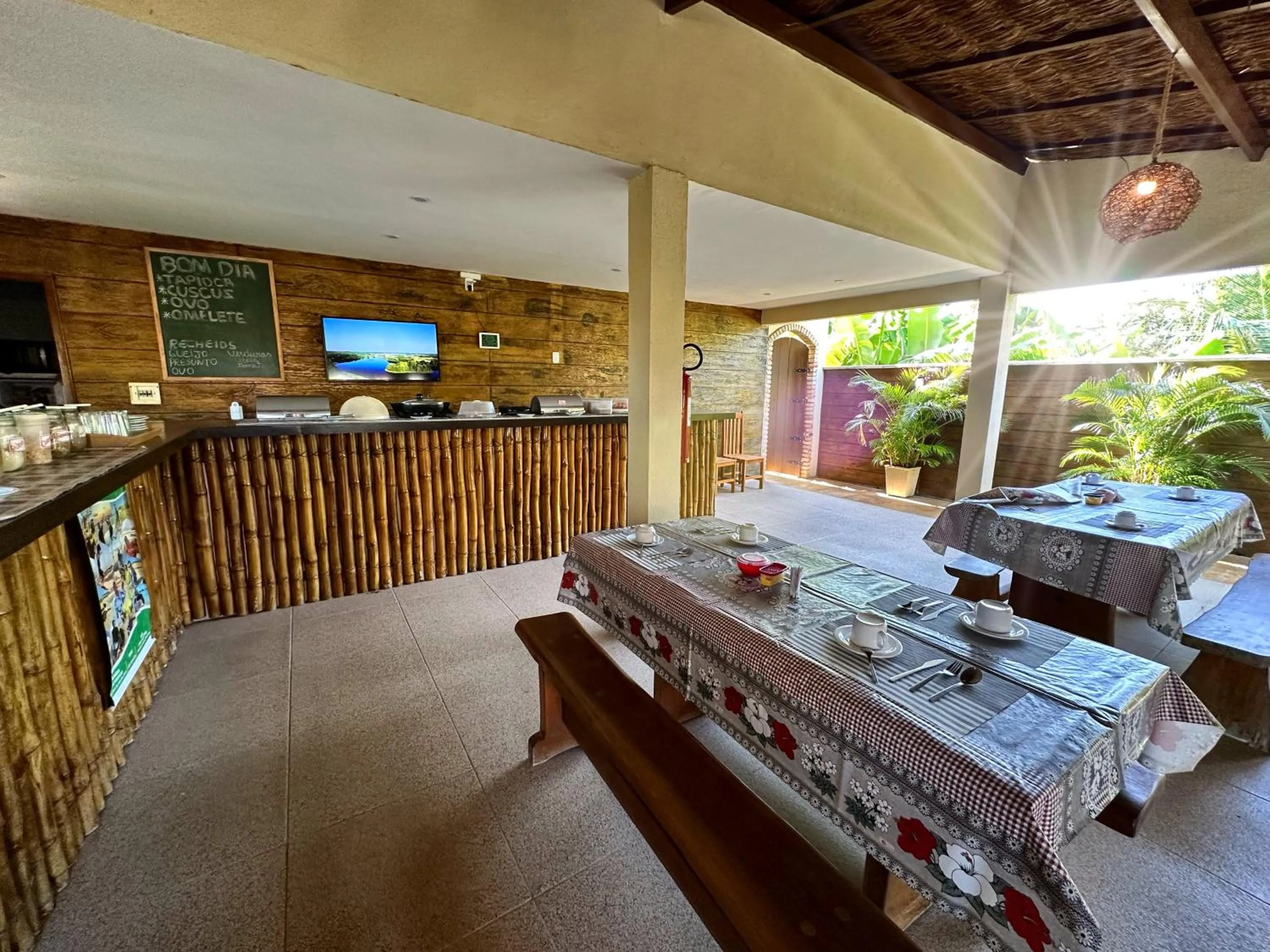 Seating area in Pousada Oasis Paracuru