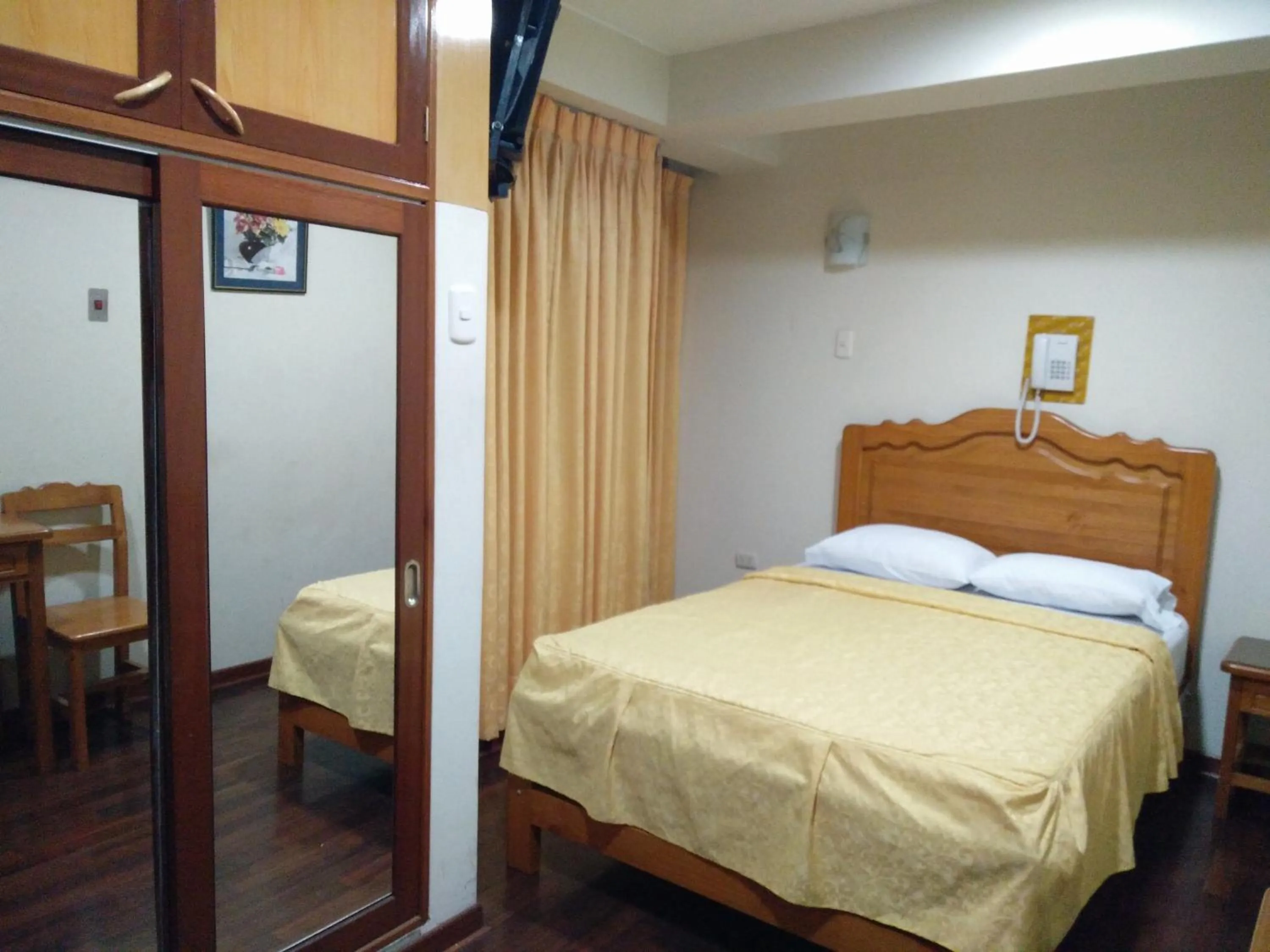 Decorative detail, Bed in Hotel Panamericano