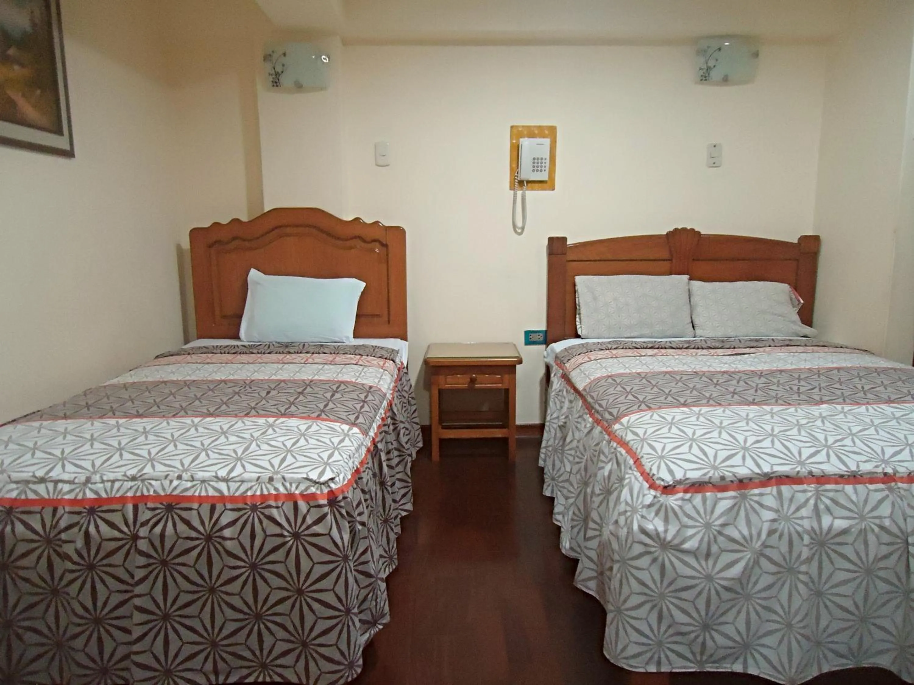 Bed in Hotel Panamericano