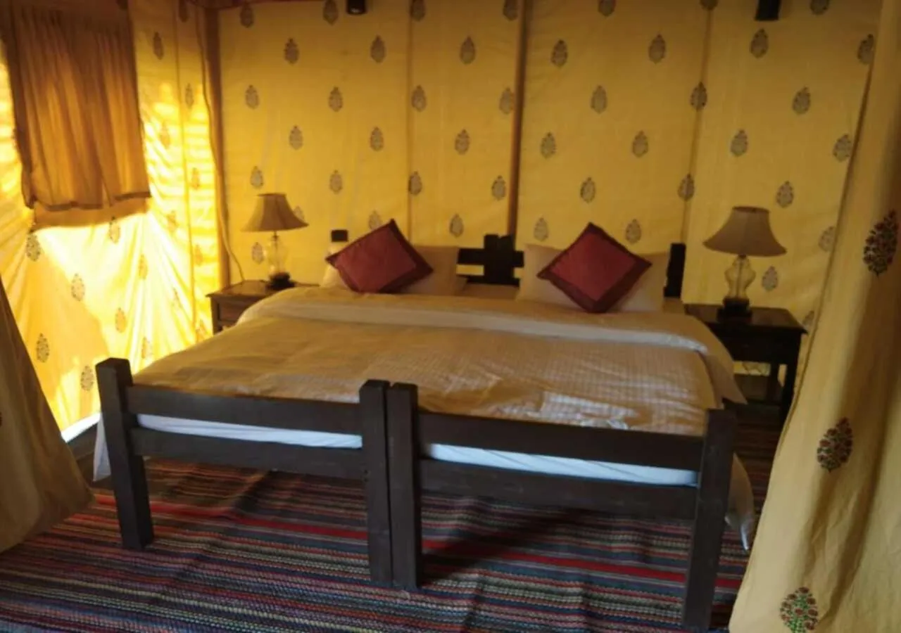 Bed in Lohana Village Resort