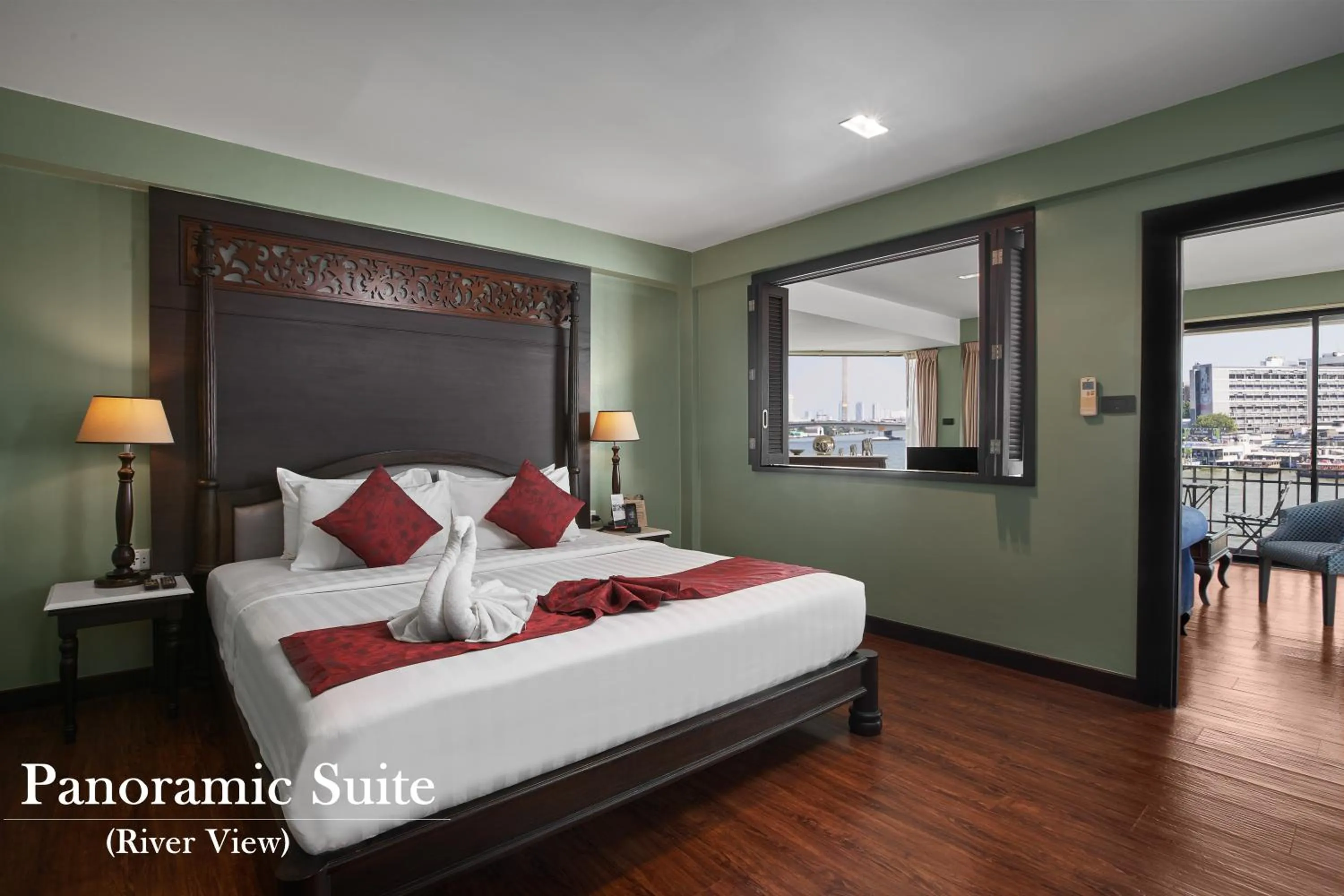 Bedroom, Bed in Baan Wanglang Riverside, Bangkok