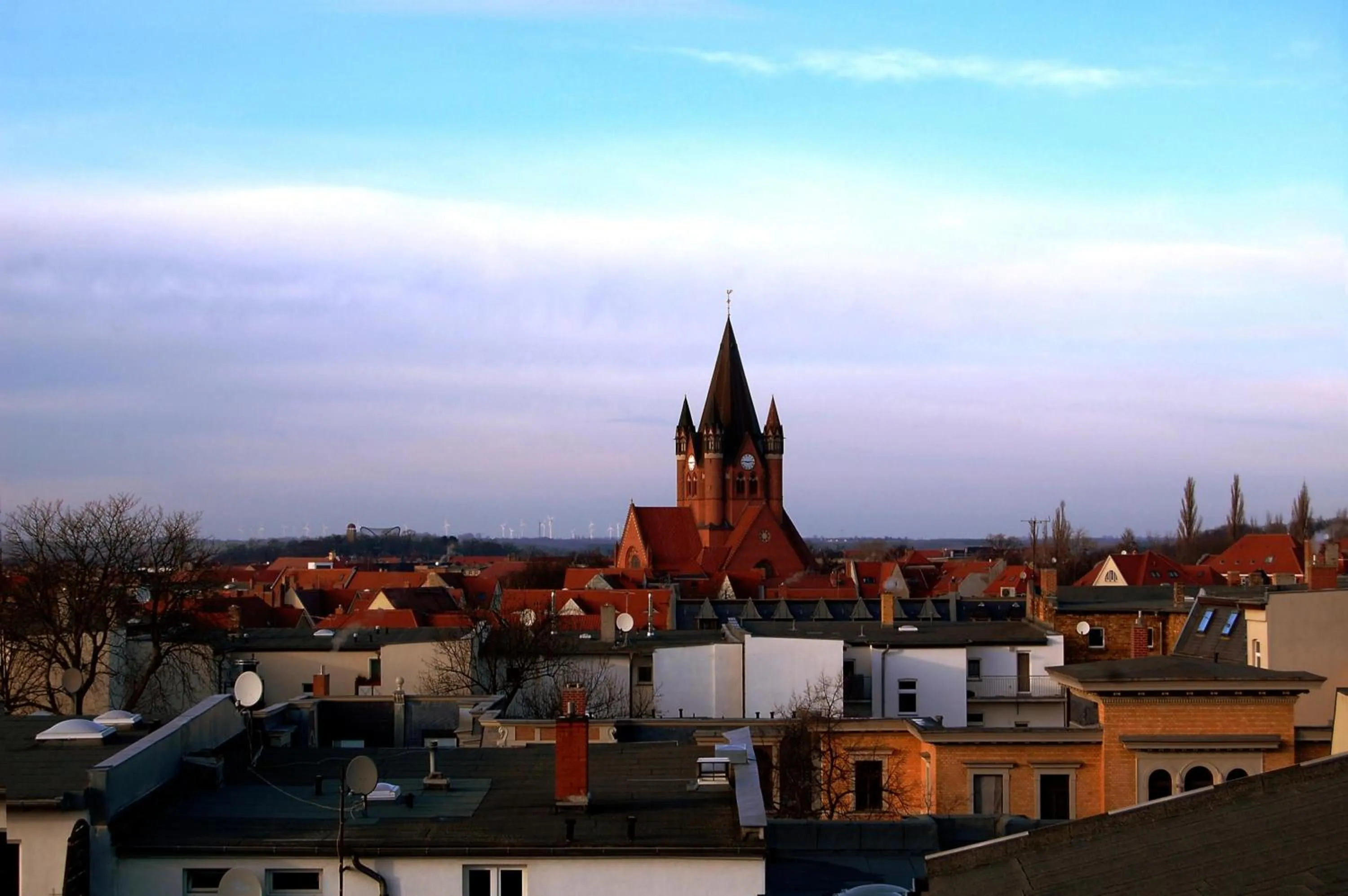 City view in City-Hotel Am Wasserturm Halle