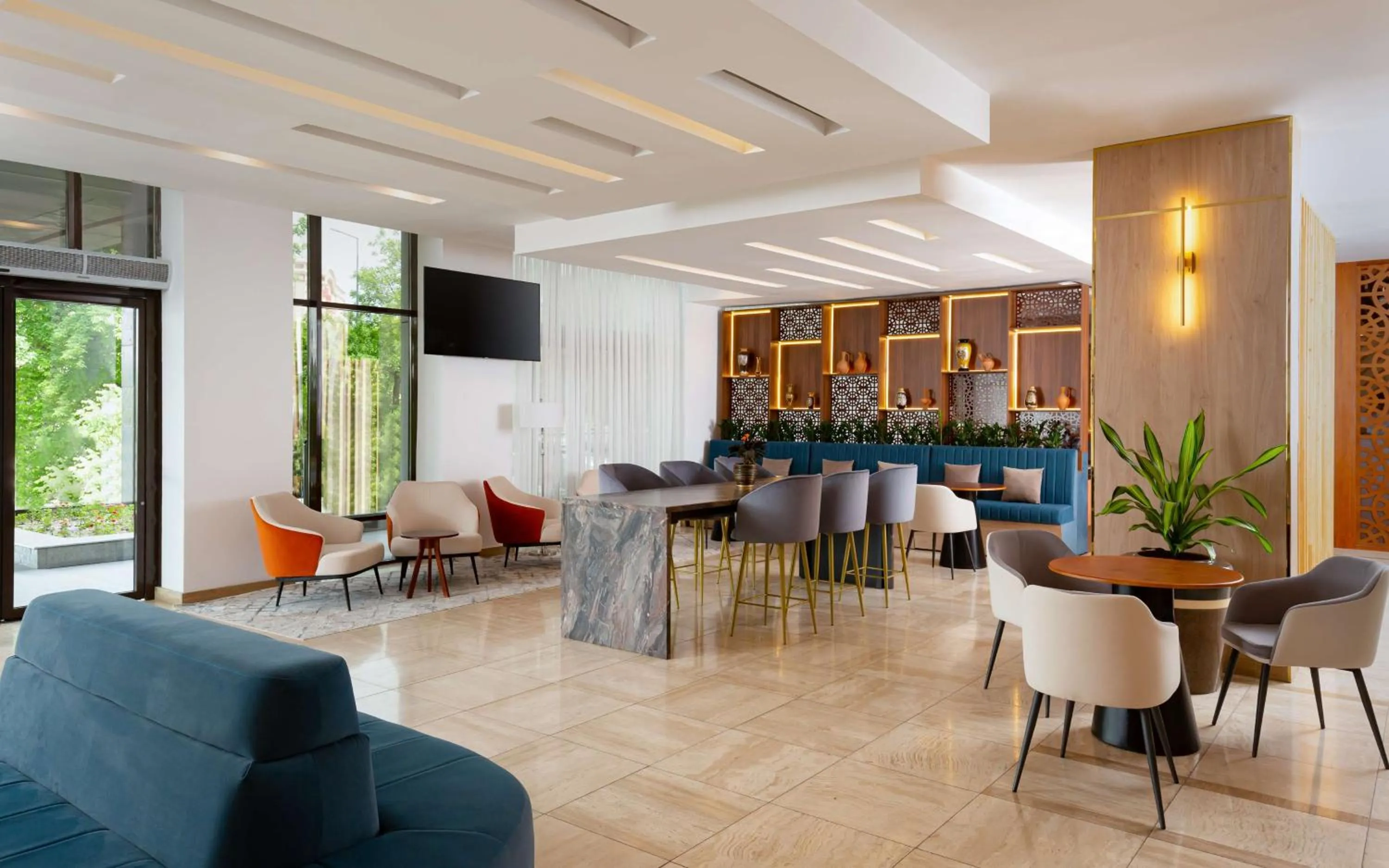 Lobby or reception in DoubleTree by Hilton Shymkent