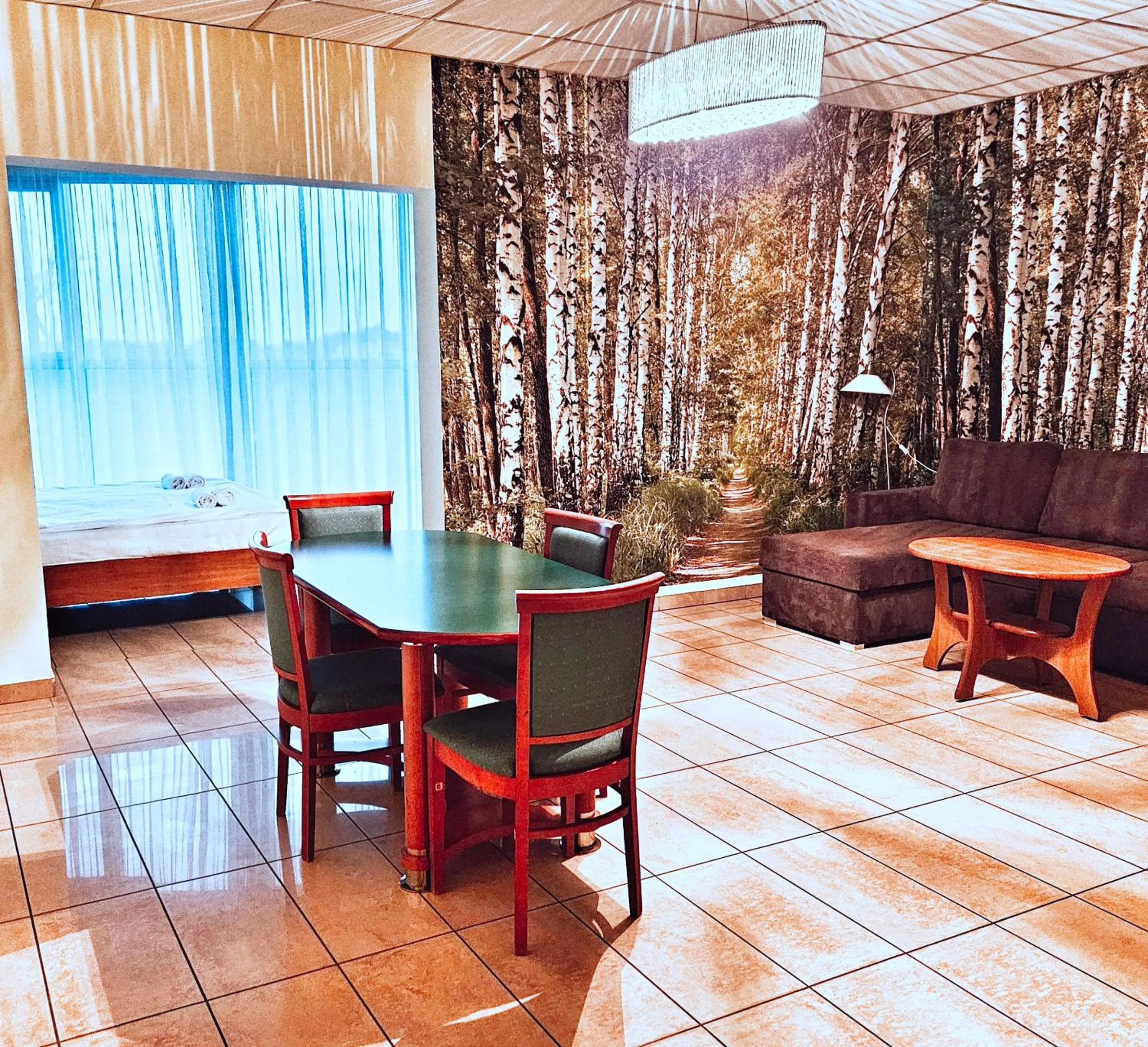 Seating area in Hotel Max