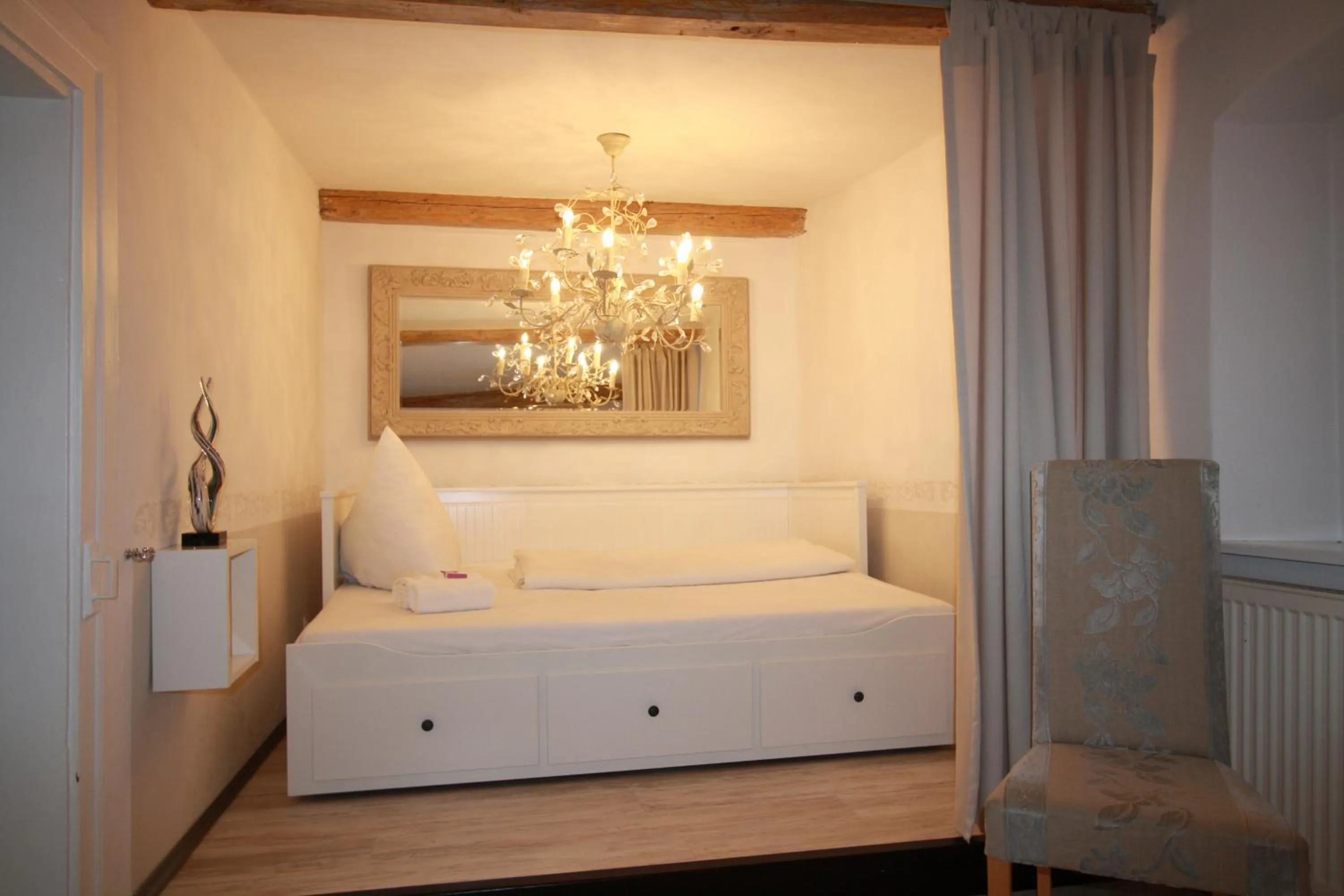 Bed in Elements Hotel