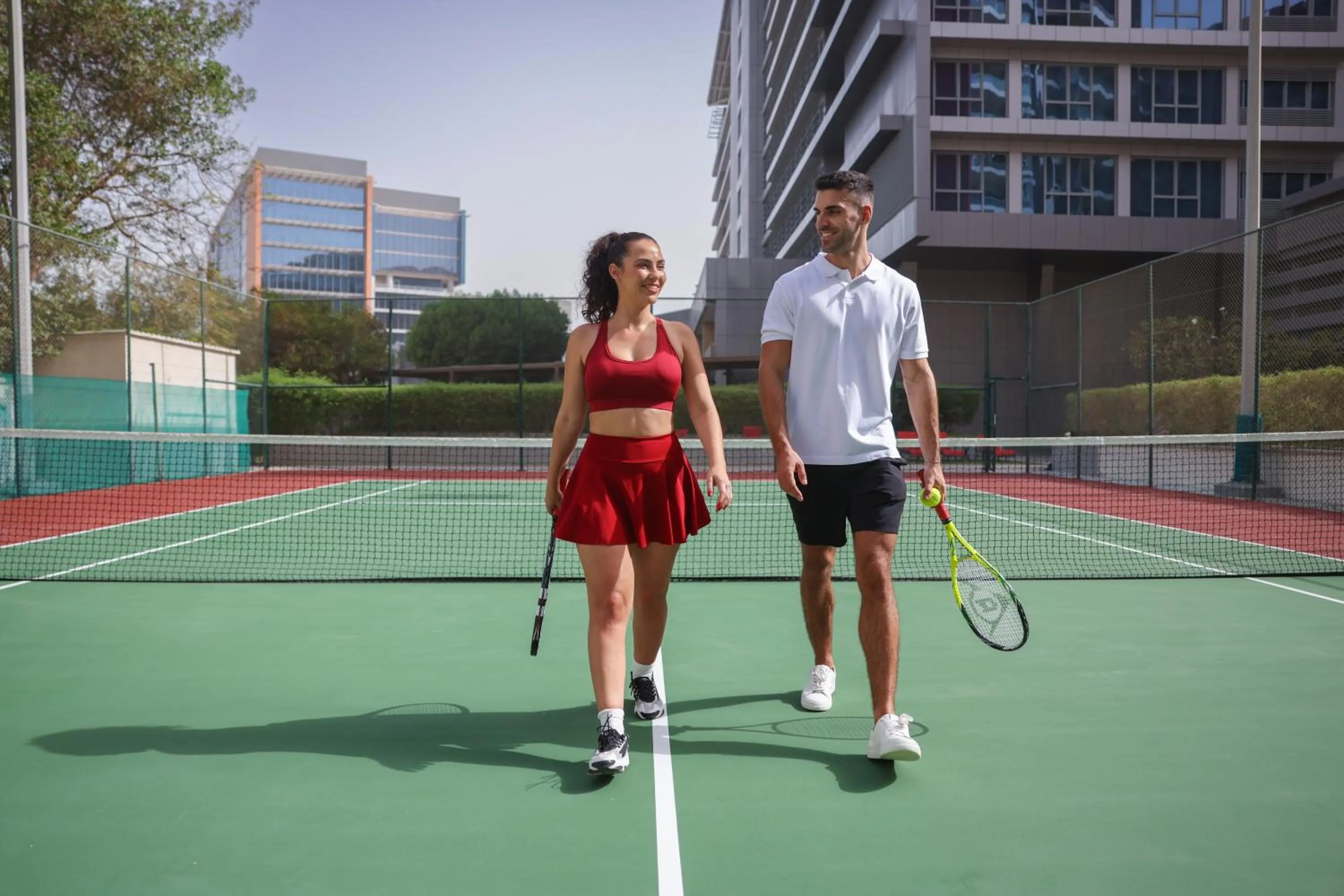 Tennis court in Park Rotana Abu Dhabi