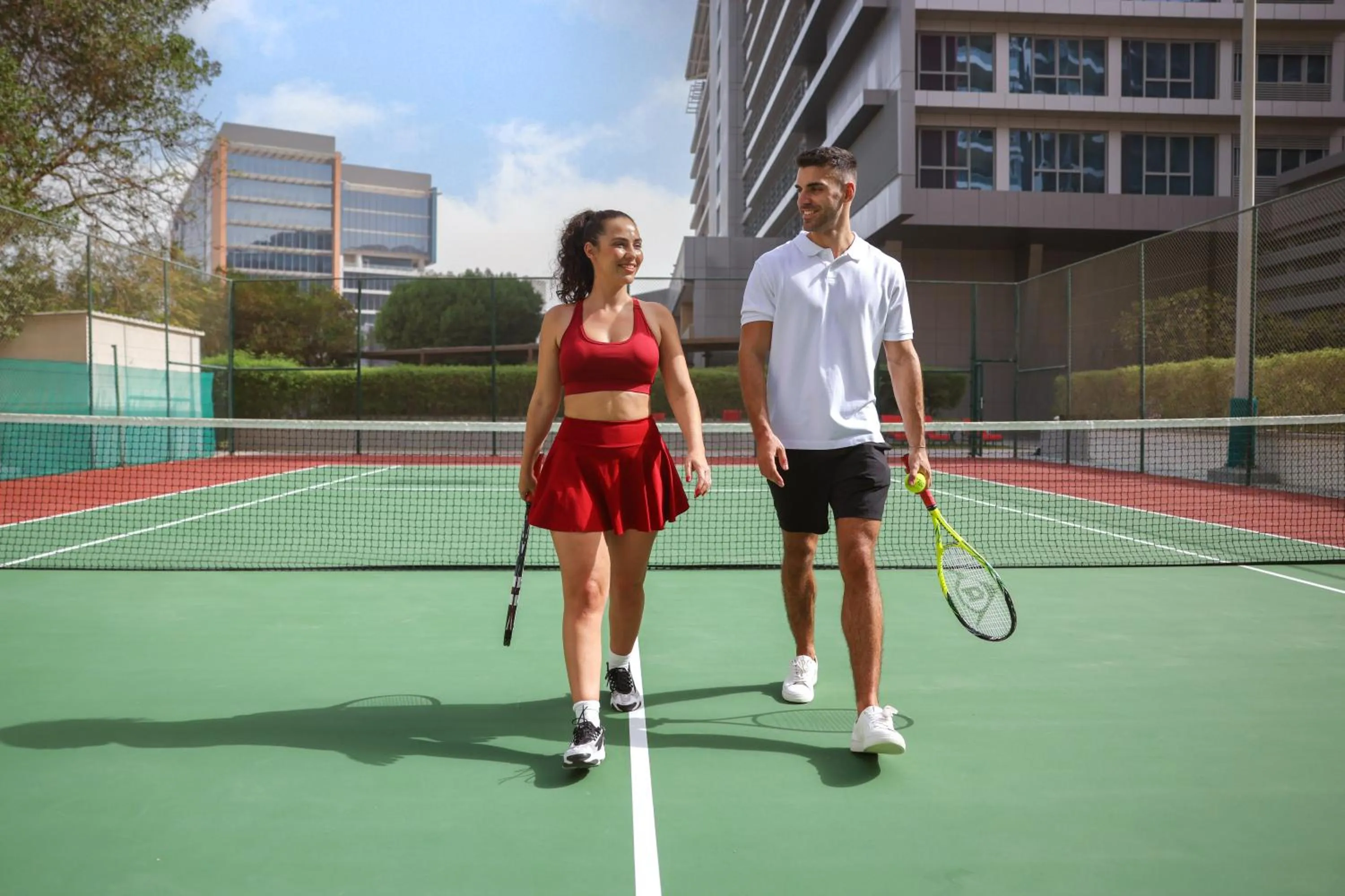 Tennis court in Park Rotana Abu Dhabi