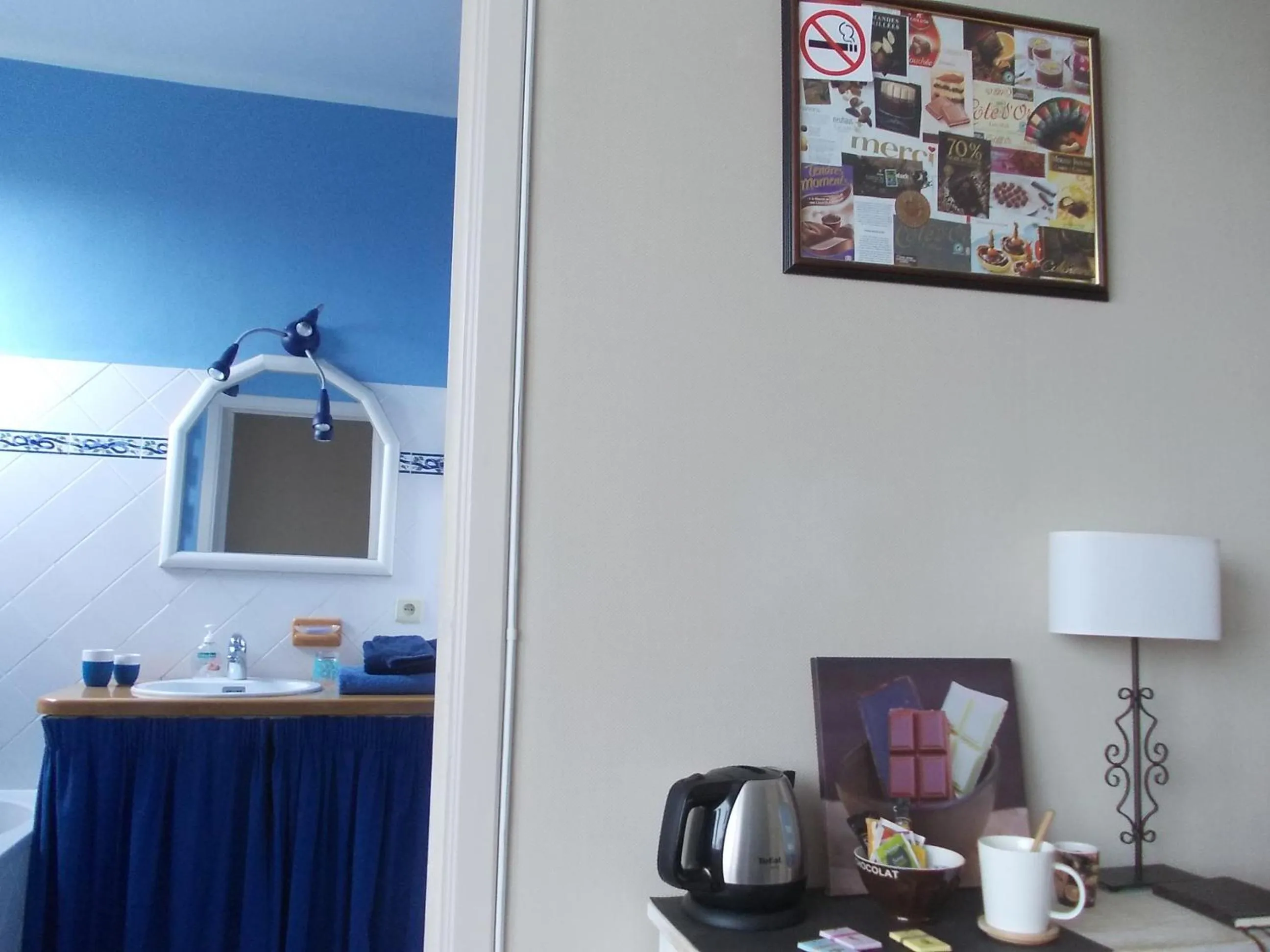 Decorative detail in B&B Chambre Chocolat