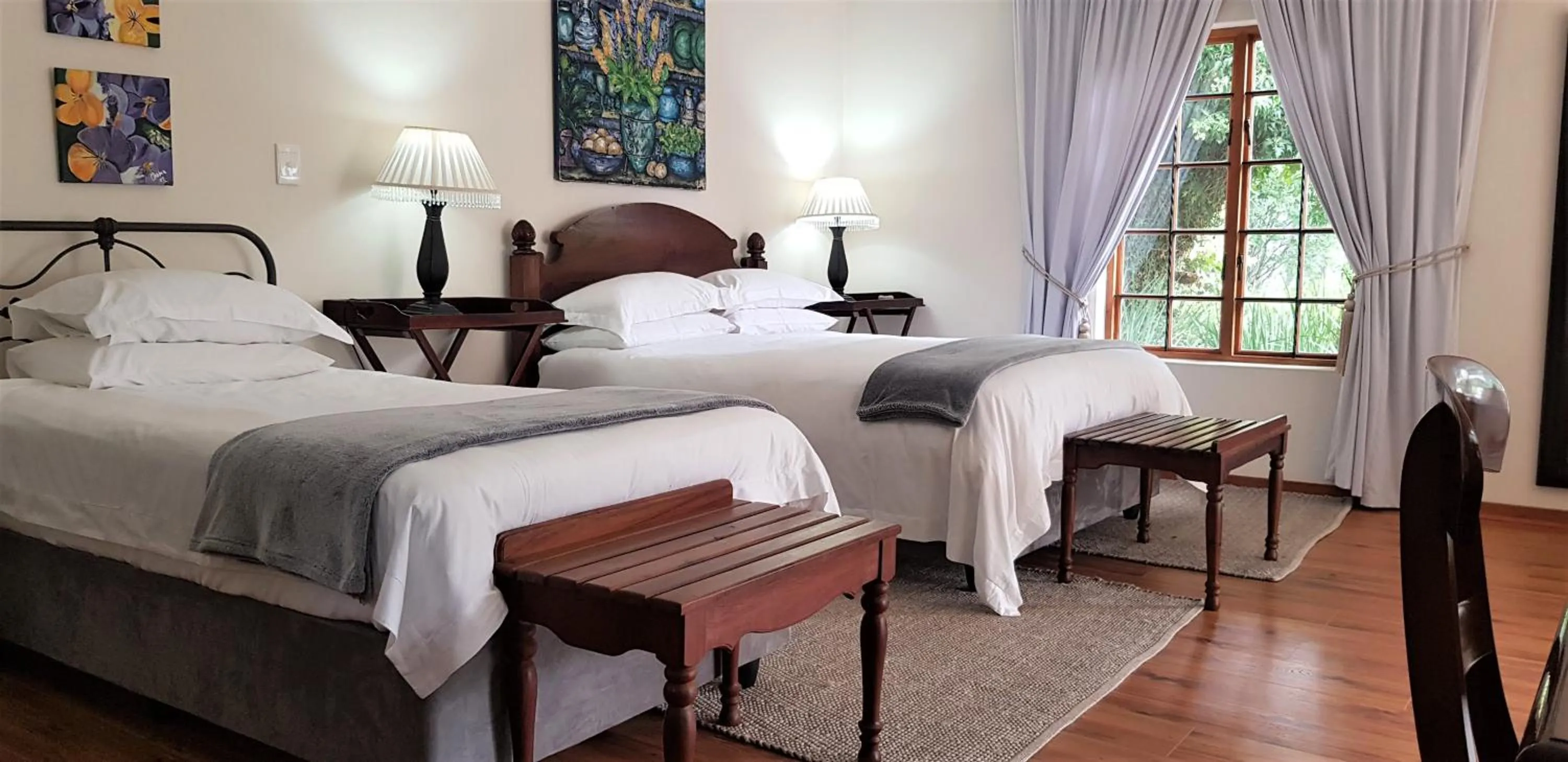 Bed in Brooks Cottage