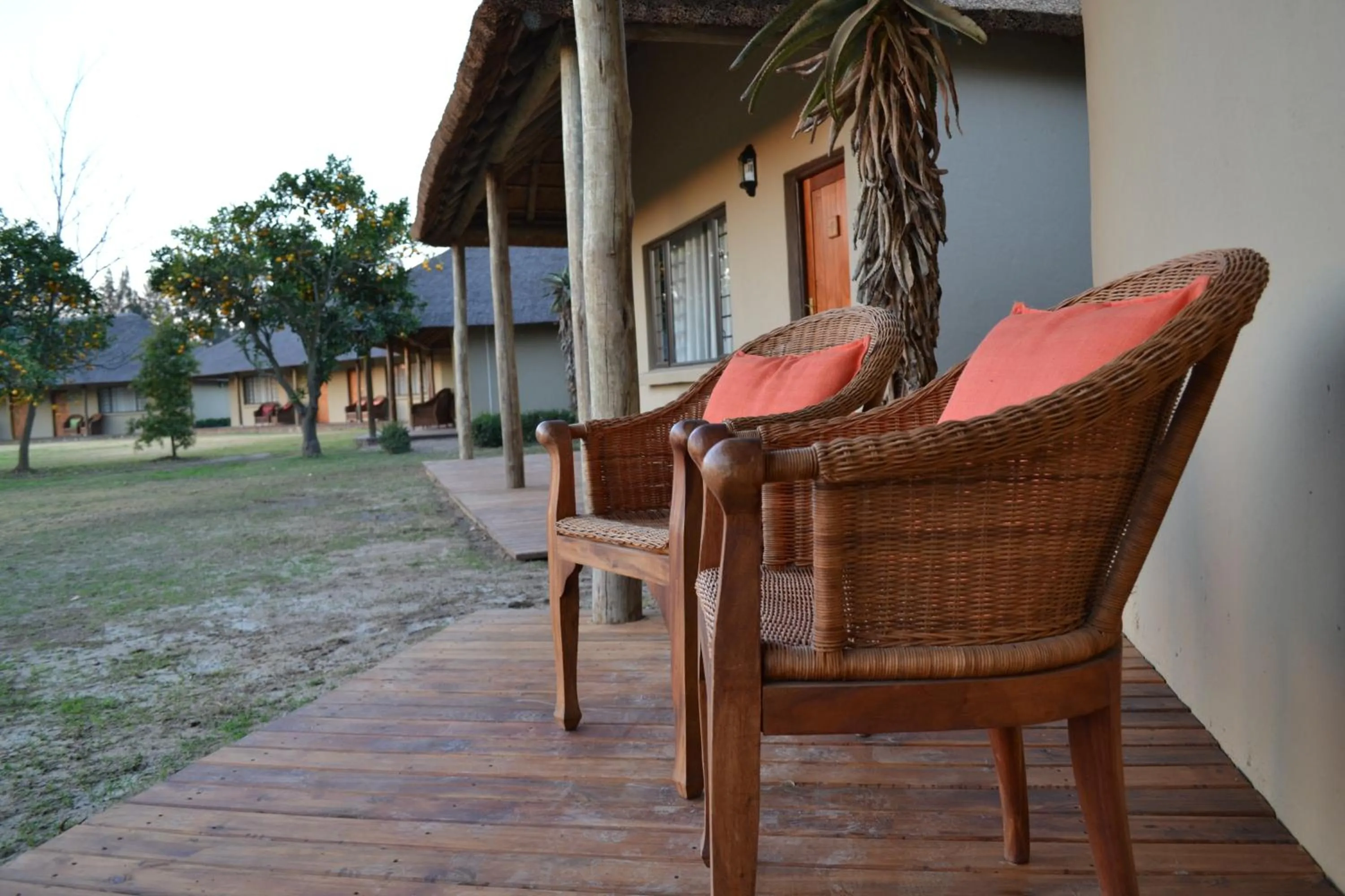 Patio in Chrislin African Lodge
