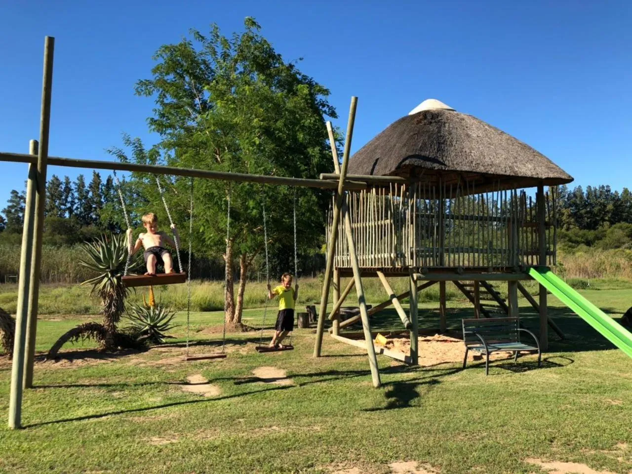 Children play ground in Chrislin African Lodge