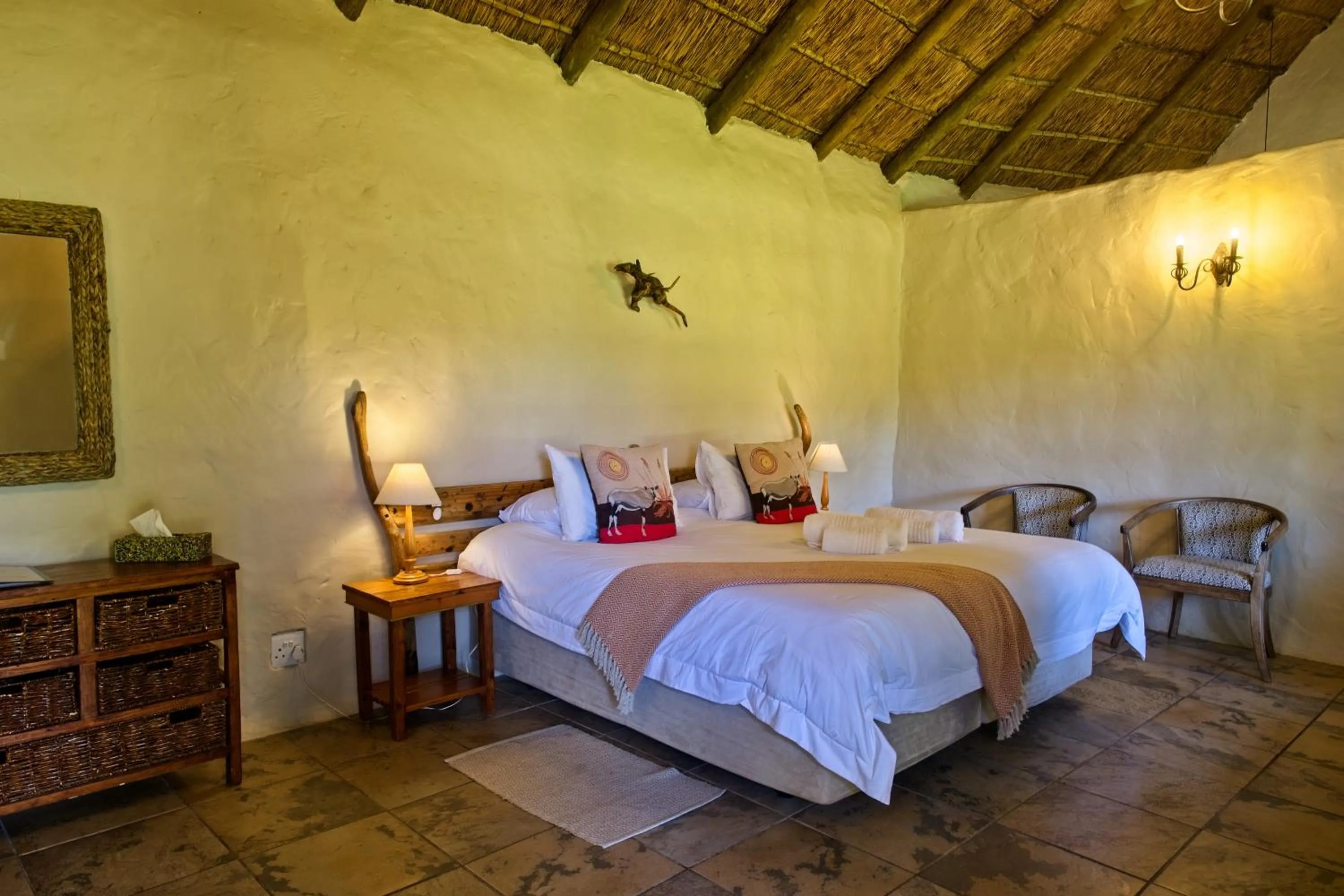 Bed in Chrislin African Lodge