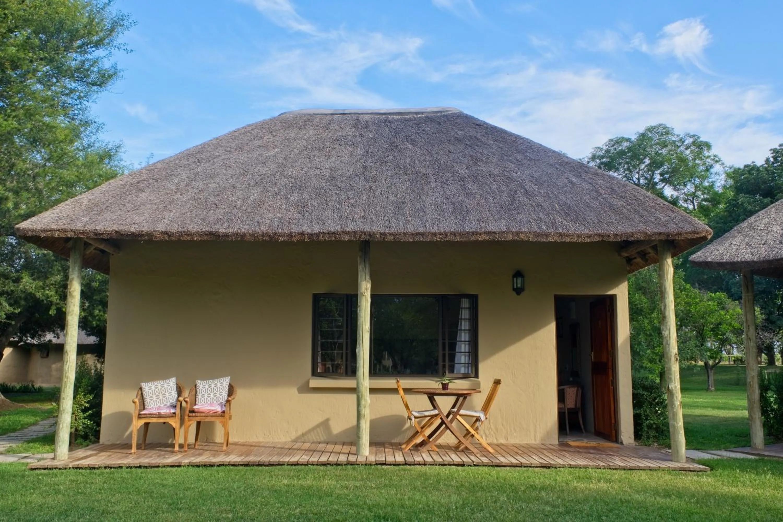 Patio in Chrislin African Lodge