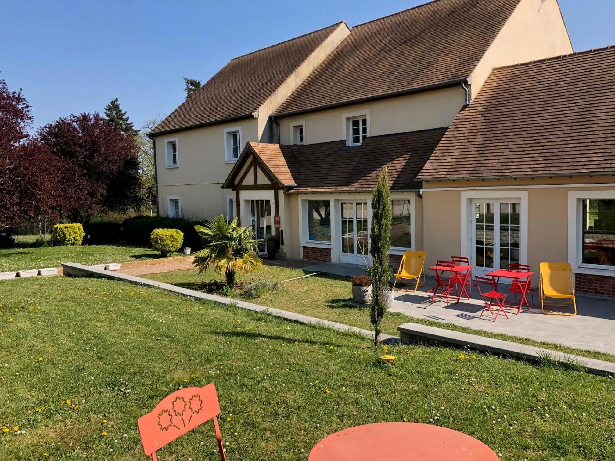 Patio in Hôtel HAPY