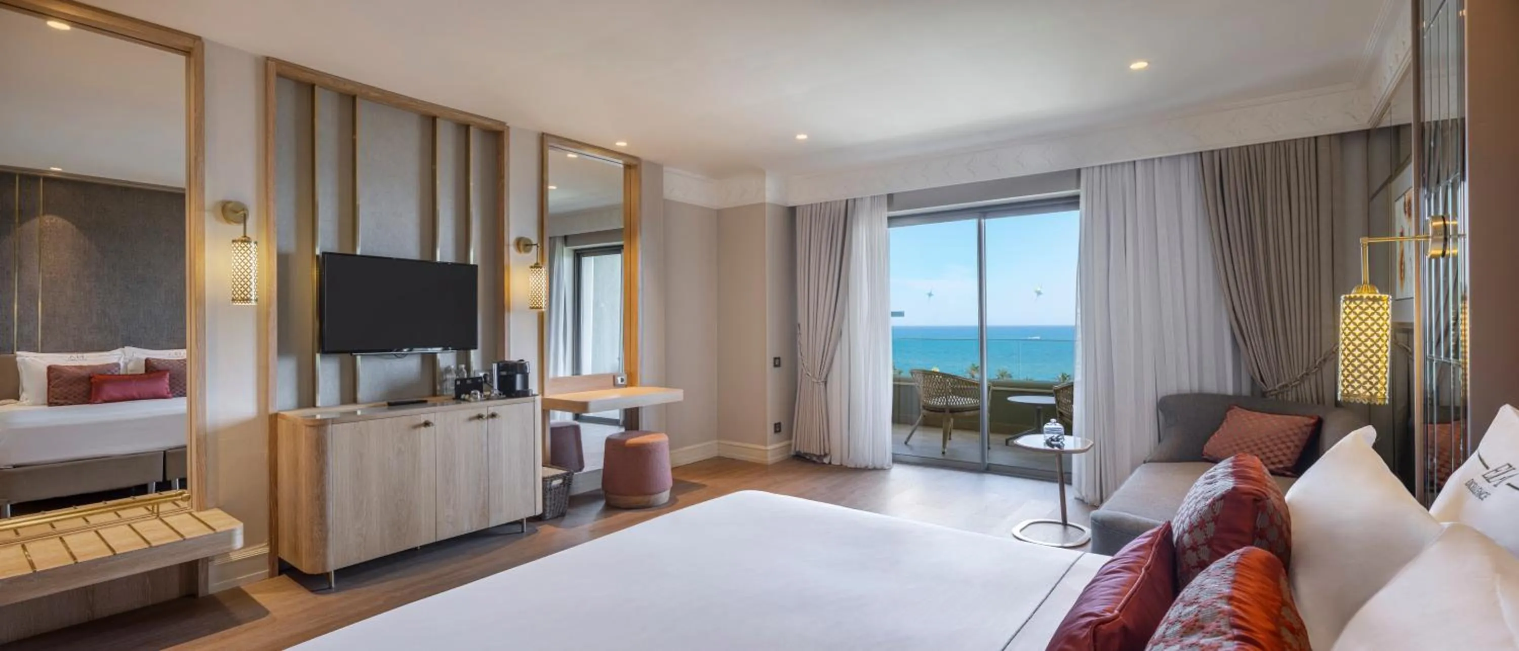 View (from property/room), Bed in Ela Excellence Resort Belek