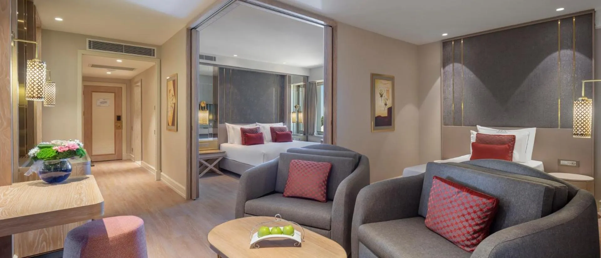 Seating area, Bed in Ela Excellence Resort Belek