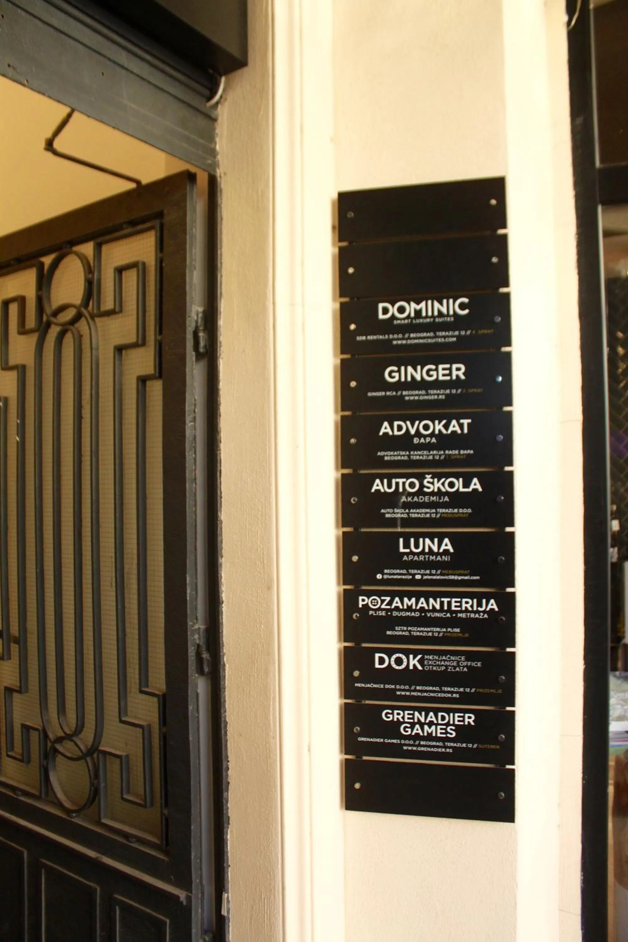 Facade/entrance in Dominic Smart & Luxury Suites - Terazije