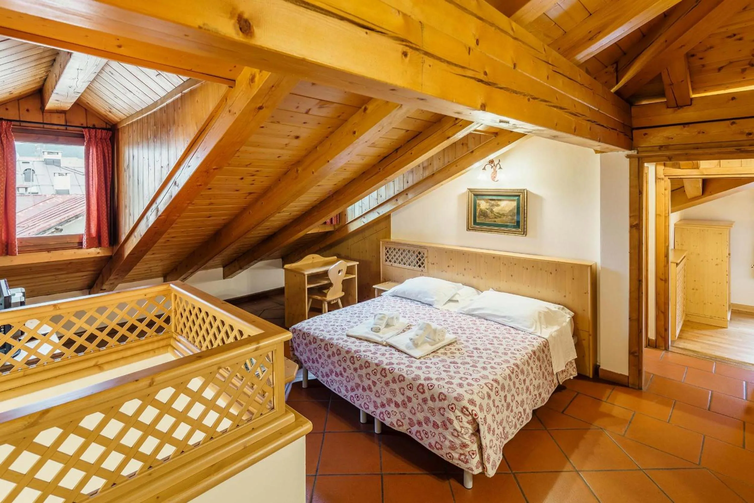 Bed in Hotel Alemagna