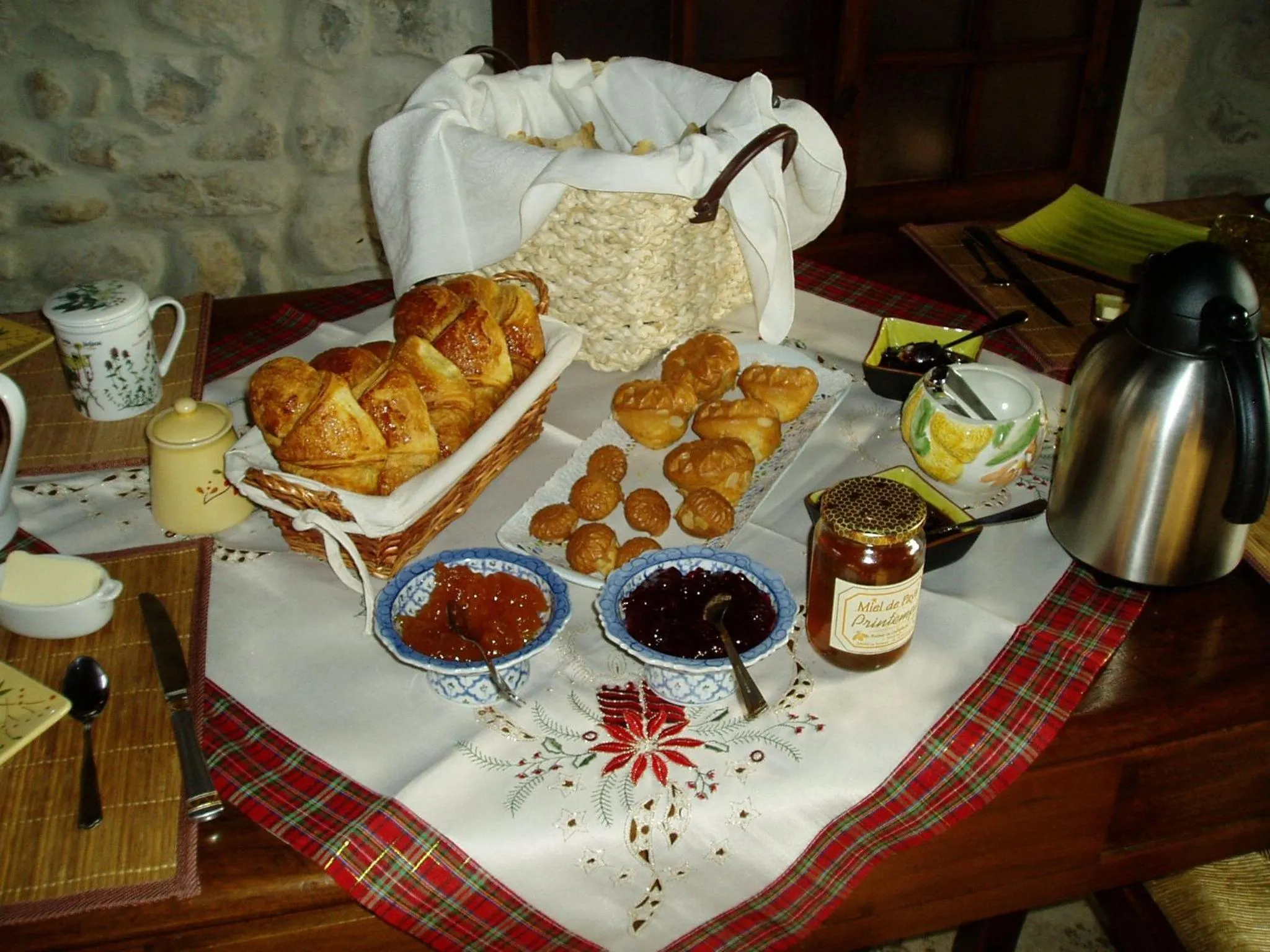 Continental breakfast in La Maison d'Euterpe